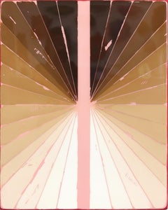 Wiggle Room 17 - Resina Moderna Minimalista Marrón Tono Cálido Gradiente Arte Abstracto