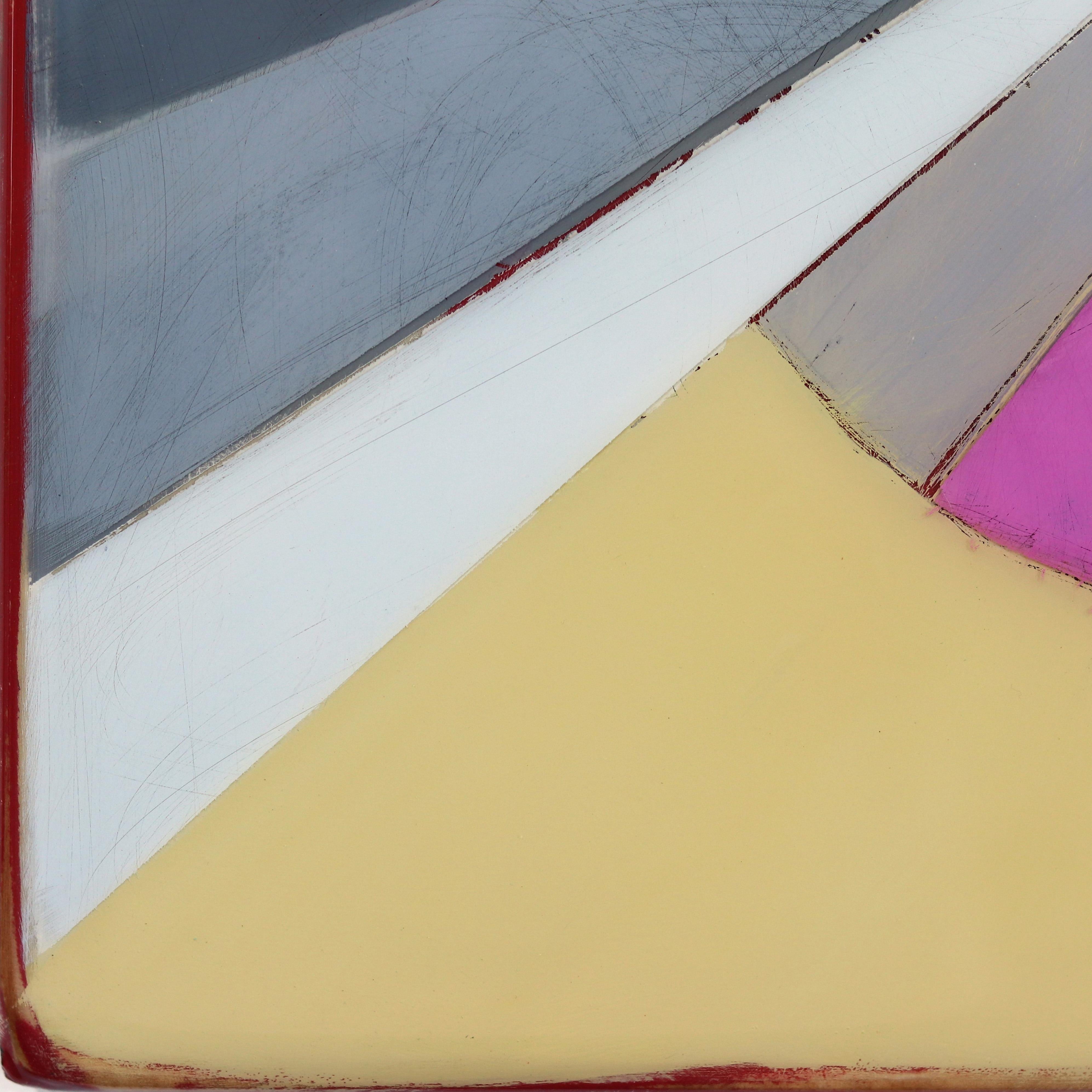 Wiggle Room 2 - Colorful Acrylic Minimalist Modern Resin Artwork For Sale 2
