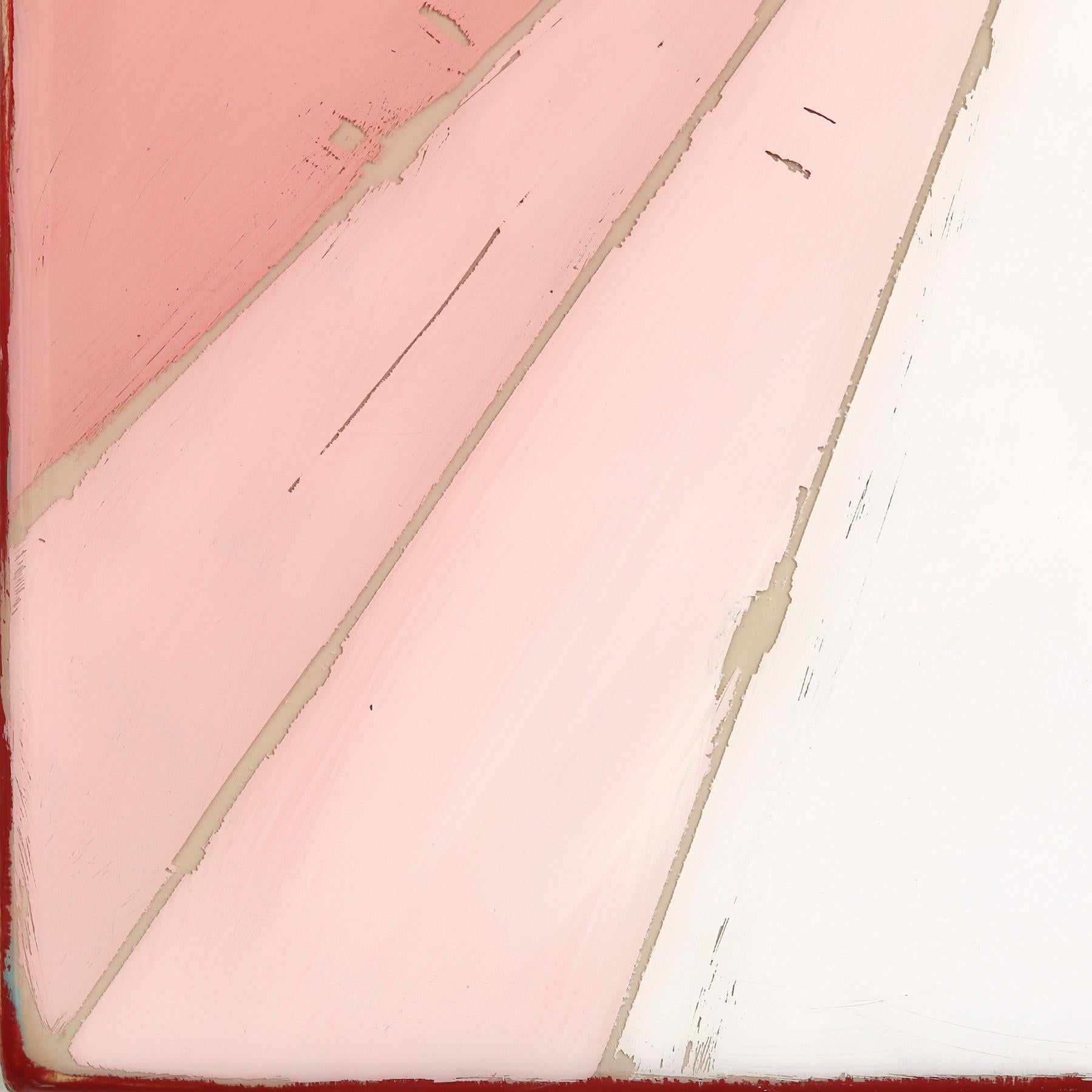 Wiggle Room 24 - Modern Resin Minimalist Red Tone Gradient Abstract Artwork For Sale 3