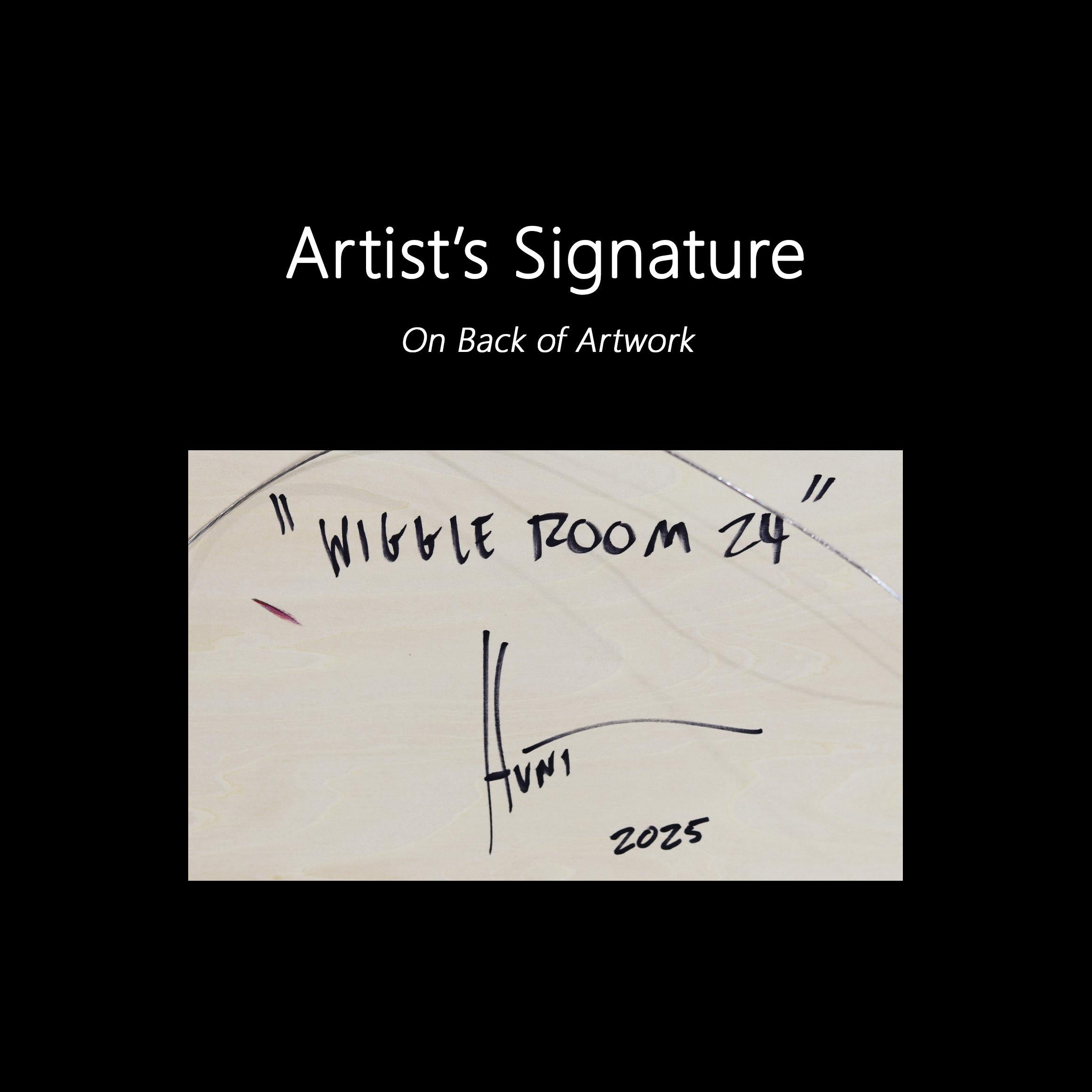 Wiggle Room 24 - Modern Resin Minimalist Red Tone Gradient Abstract Artwork For Sale 5