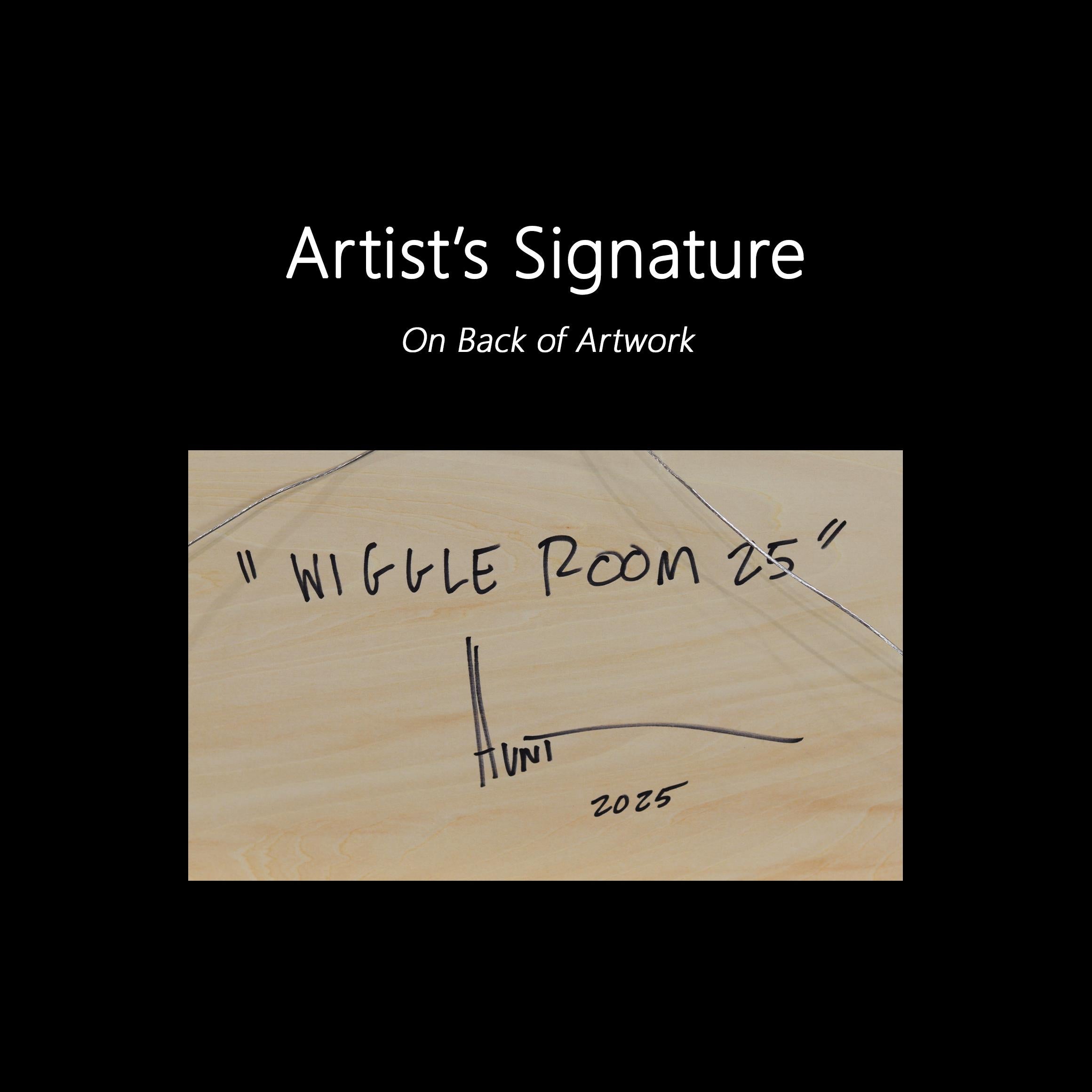 Wiggle Room 25 - Modern Resin Minimalist Blue Cool Tone Gradient Abstract Art For Sale 7