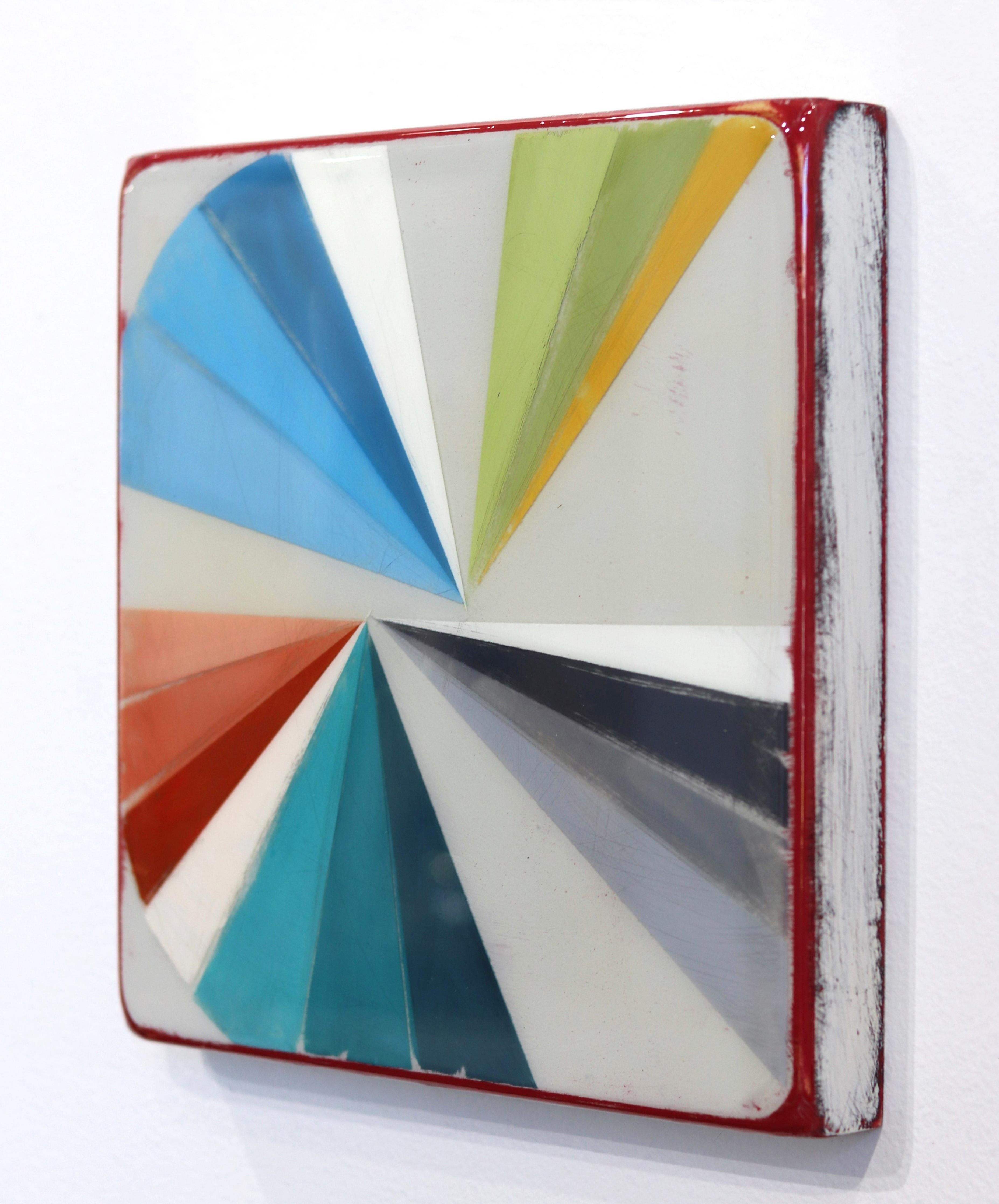 Wiggle Room 3 - Colorful Acrylic Minimalist Modern Resin Artwork For Sale 1