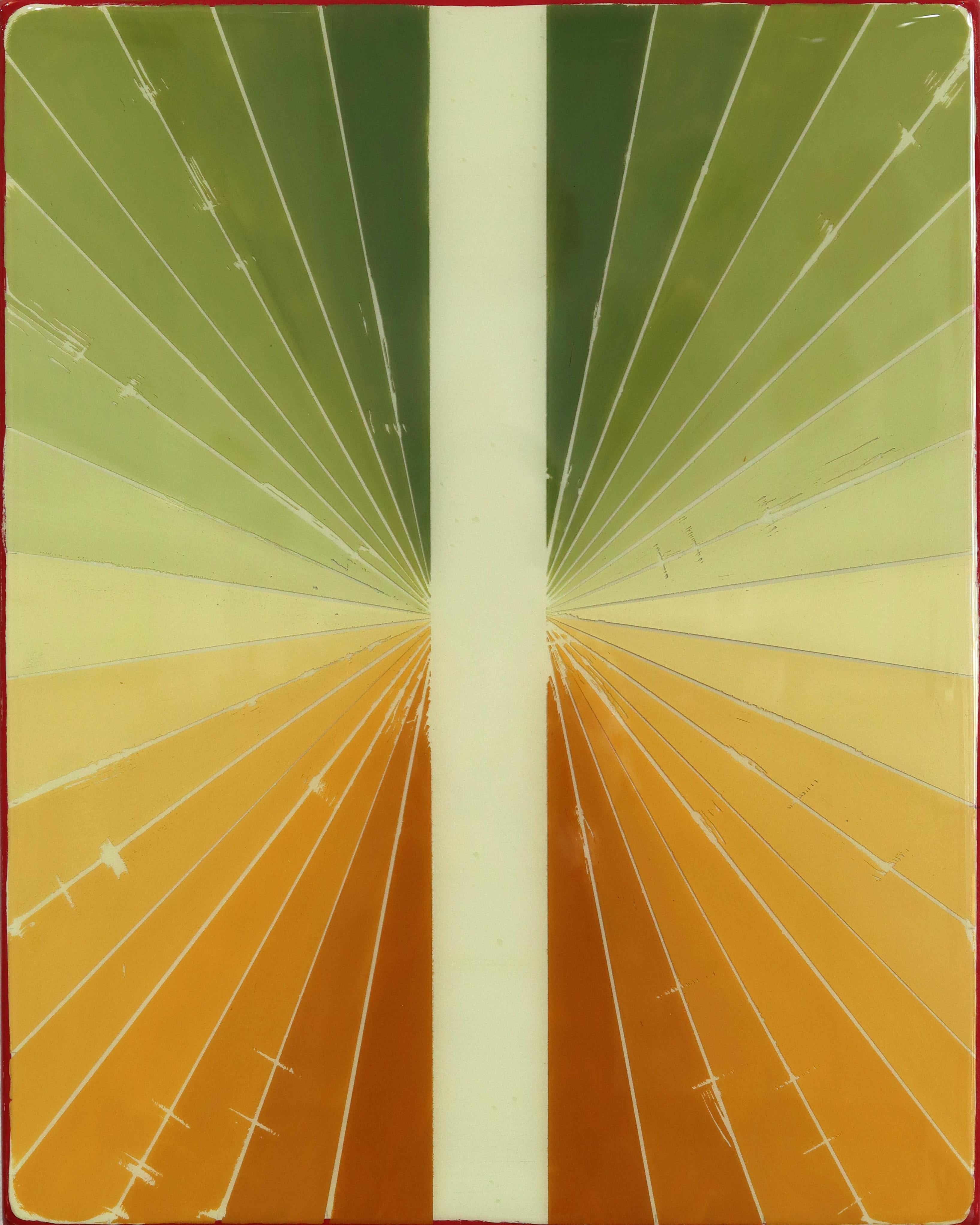 Ricky Hunt Abstract Painting - Wiggle Room 37 - Abstract Modern Resin Minimalist Colorful Mixed Media Artwork