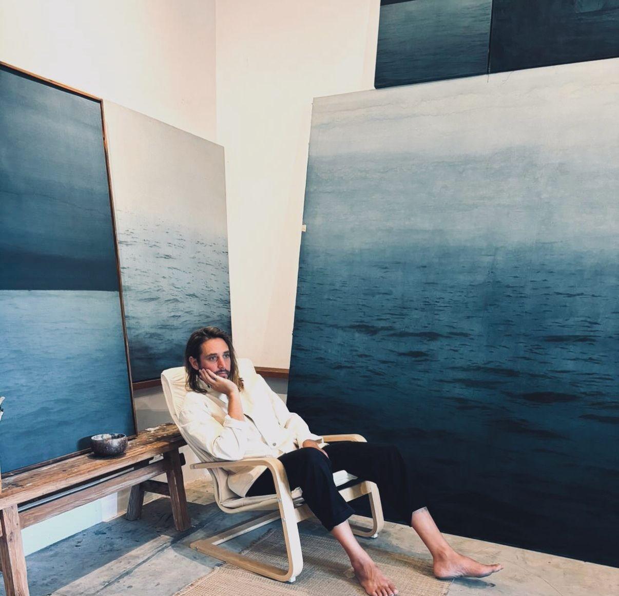 Malerei Contemporary Artist Ricky Lee Gordon Sea Water Landscape Figurative im Angebot 8
