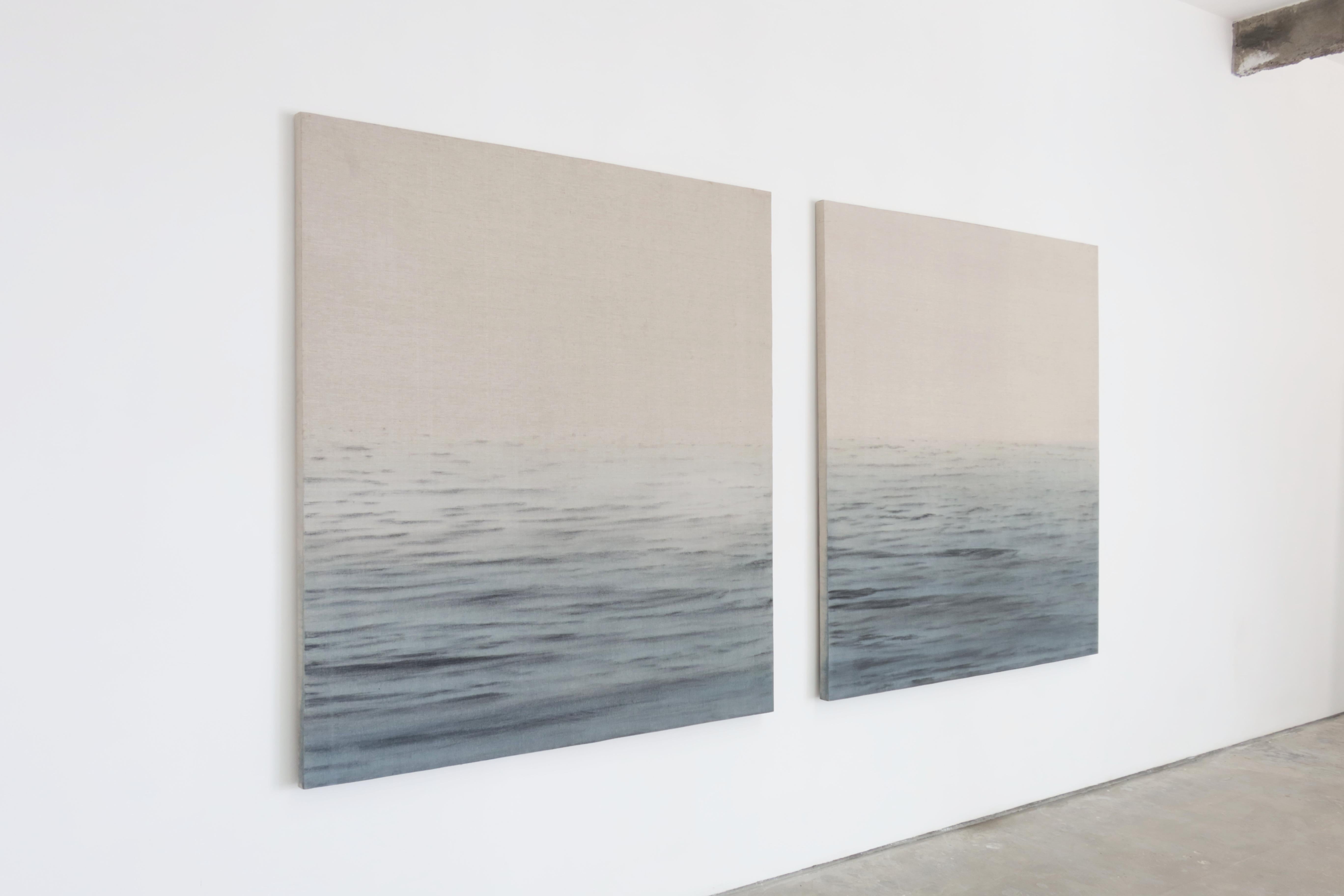 Ricky Lee Gordon Abstraktes Diptychon Meer Zeitgenössisch Minimalistisch Ozean Horizont 2025 im Angebot 2