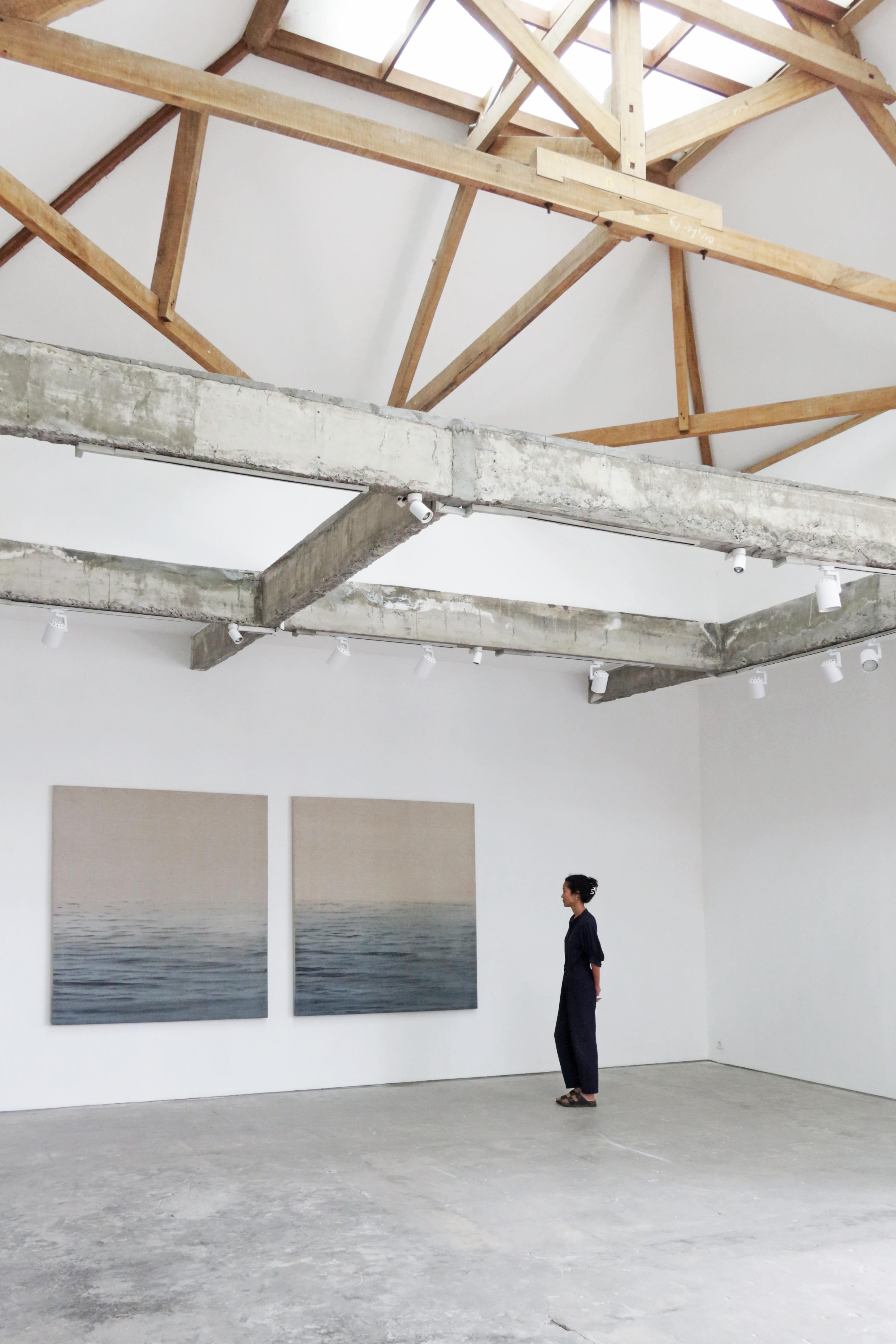 Ricky Lee Gordon Abstraktes Diptychon Meer Zeitgenössisch Minimalistisch Ozean Horizont 2025 im Angebot 3