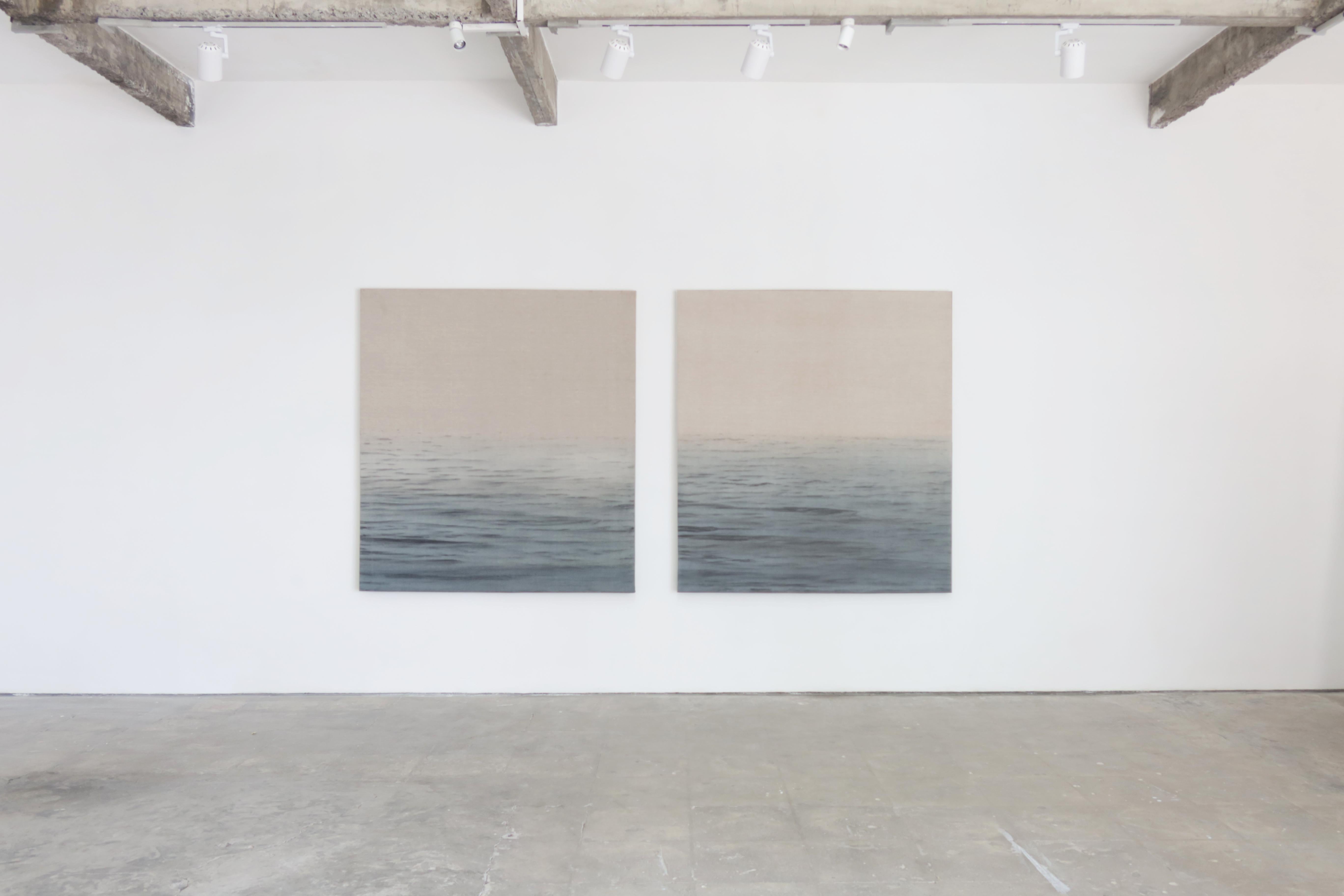 Ricky Lee Gordon Abstraktes Diptychon Meer Zeitgenössisch Minimalistisch Ozean Horizont 2025 im Angebot 4