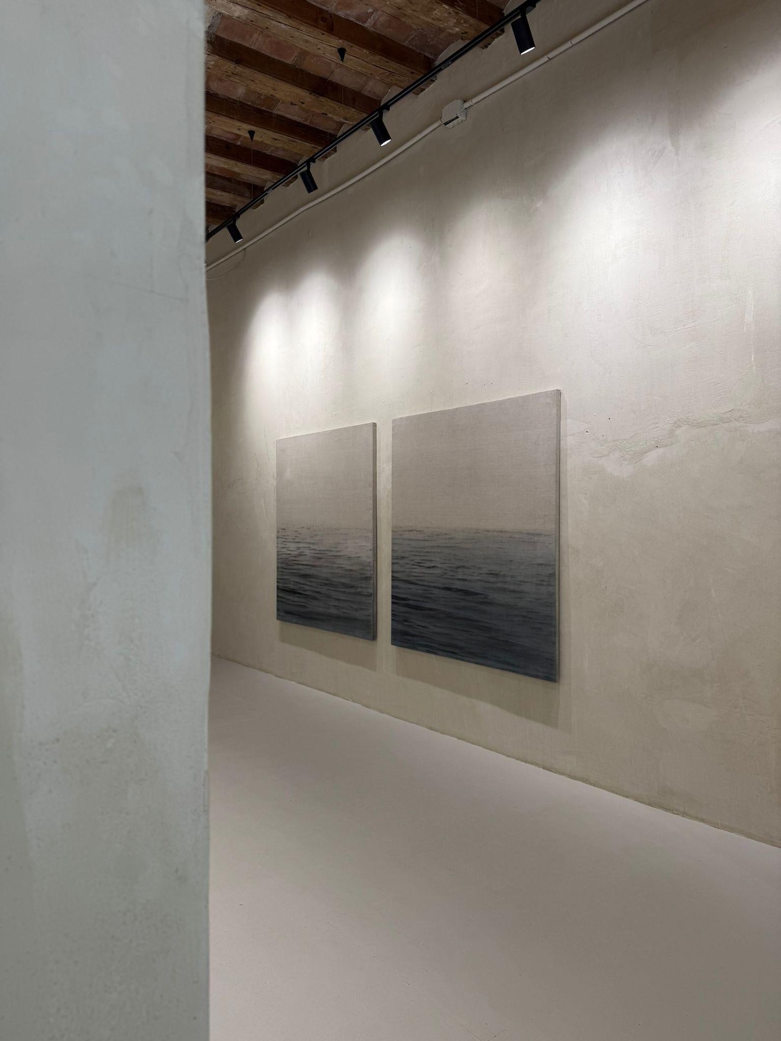 Ricky Lee Gordon Abstraktes Diptychon Meer Zeitgenössisch Minimalistisch Ozean Horizont 2025 im Angebot 8