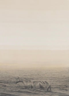 Ricky Lee Gordon Abstract Horse Landscape with Water Reflections 2025