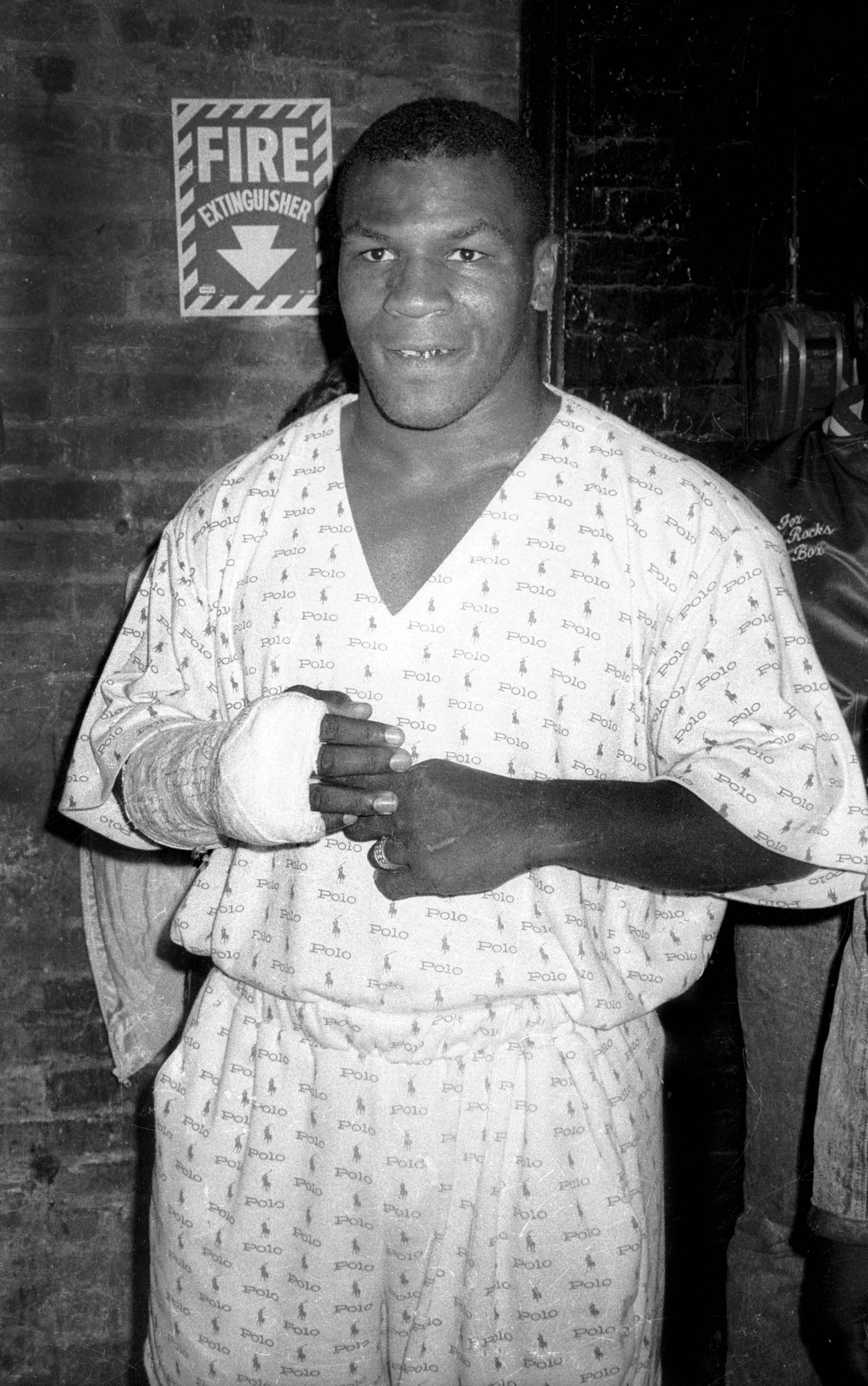 Ricky Powell Black and White Photograph - Mike Tyson
