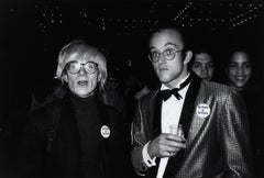 Andy Warhol Keith Haring photograph by Ricky Powell
