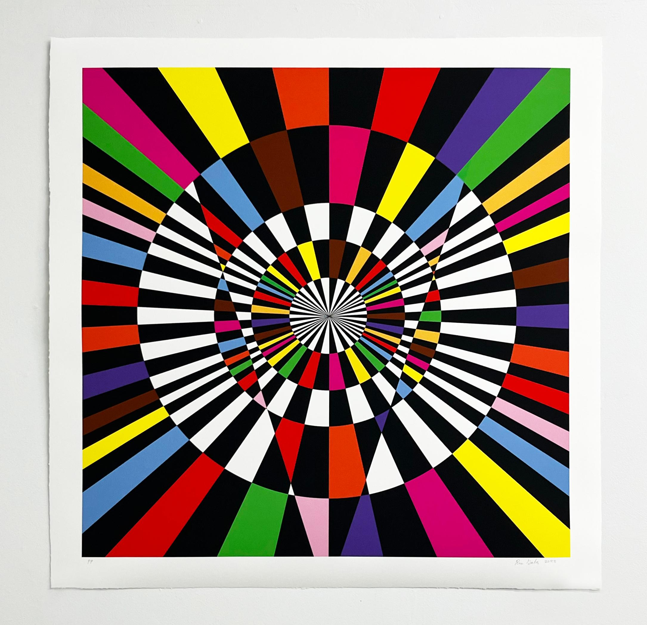 Untitled (Collective Light Power) by Rico Gatson (abstract geometric lines)