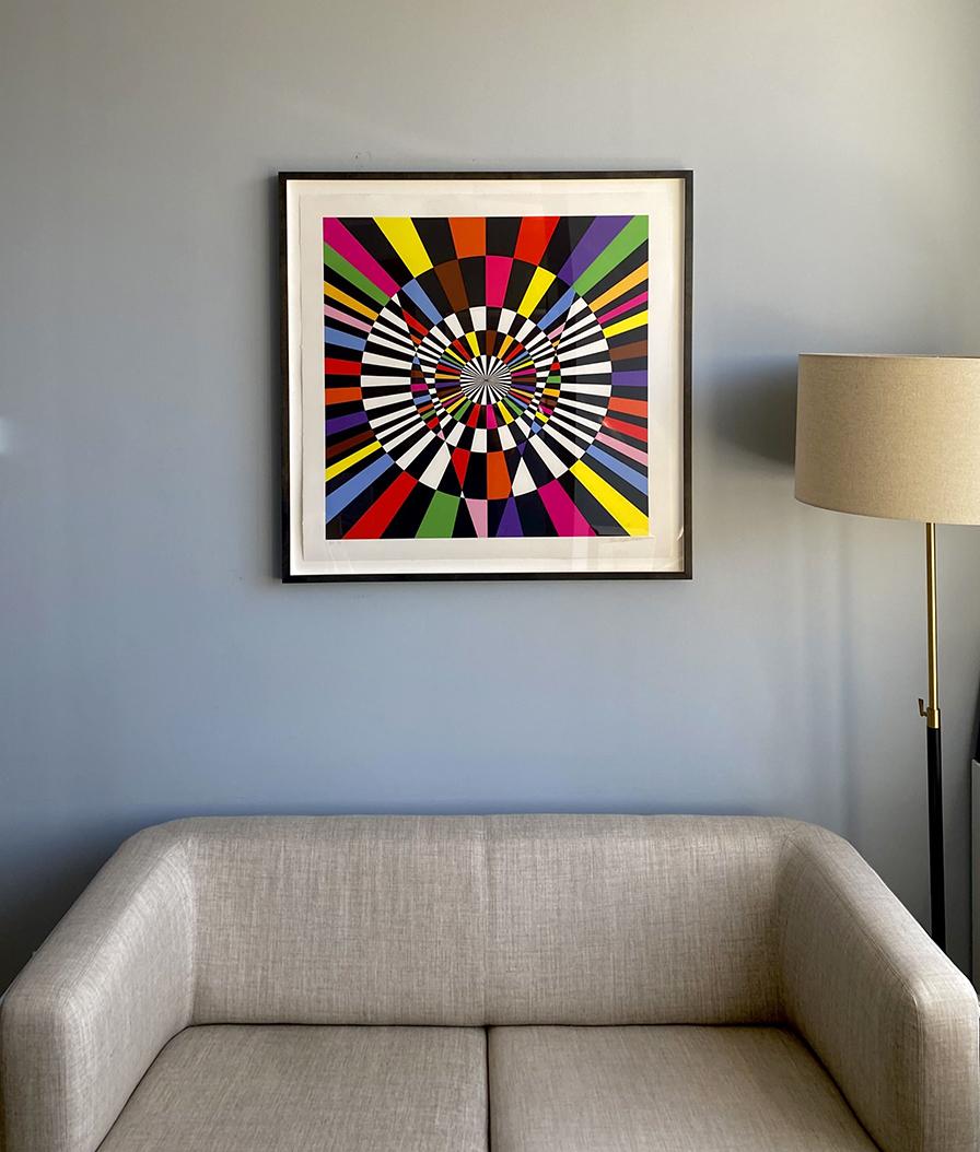 Untitled (Collective Light Power) by Rico Gatson (abstract geometric lines) For Sale 4