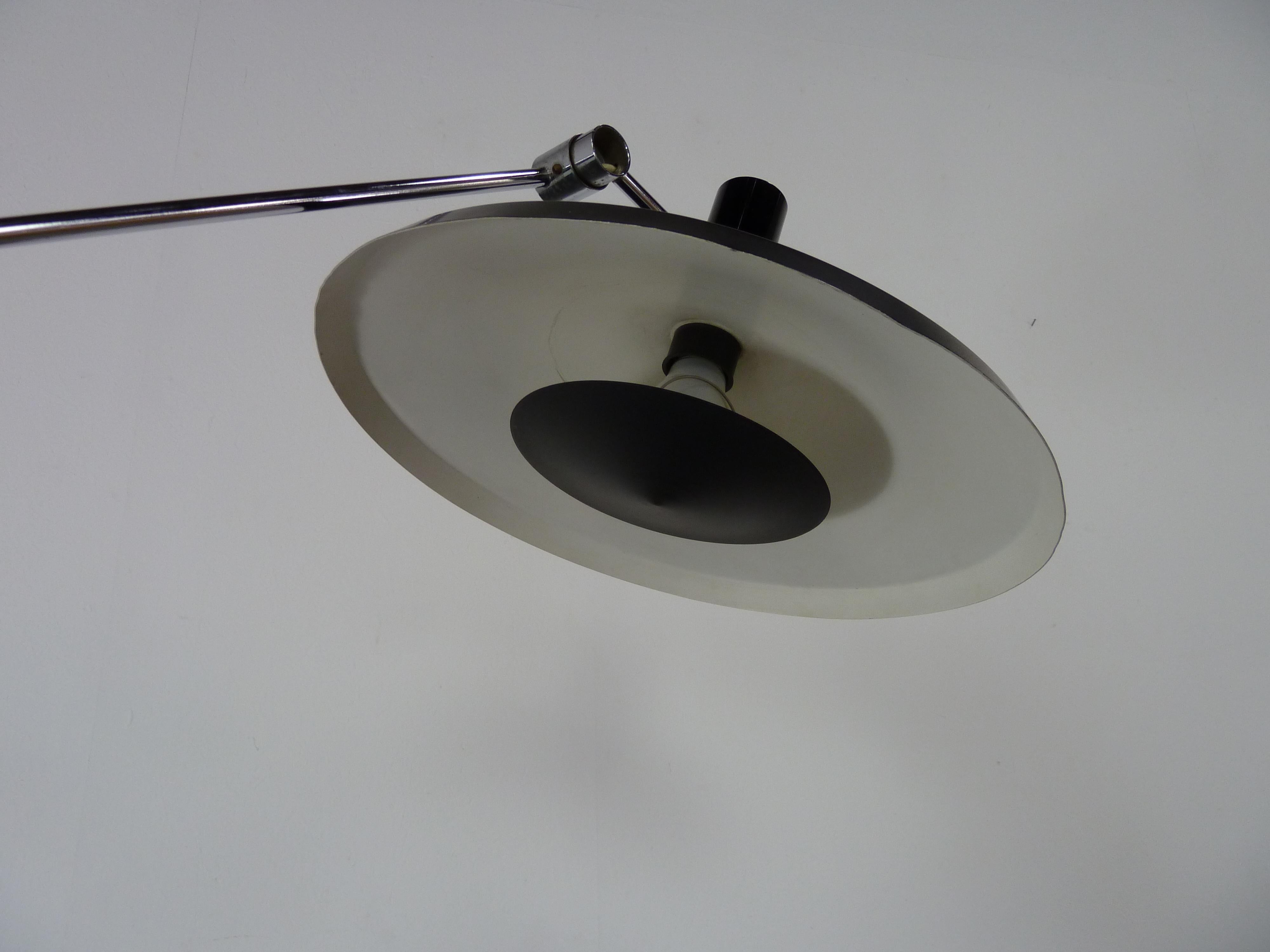 Rico & Rosemarie Baltensweiler Articulating Floor Lamp Model 600 For Sale 2