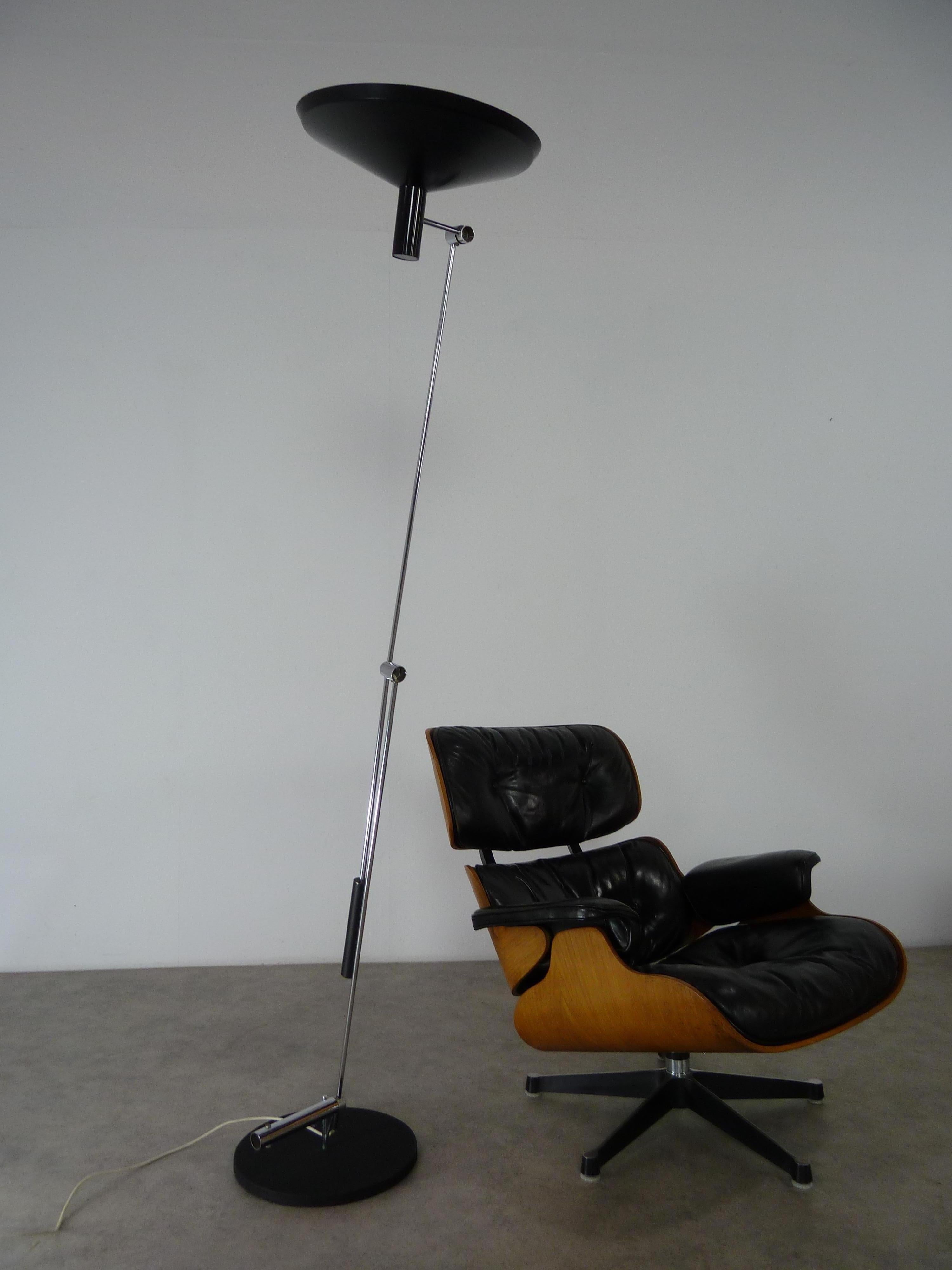 Rico & Rosemarie Baltensweiler Articulating Floor Lamp Model 600 For Sale 5