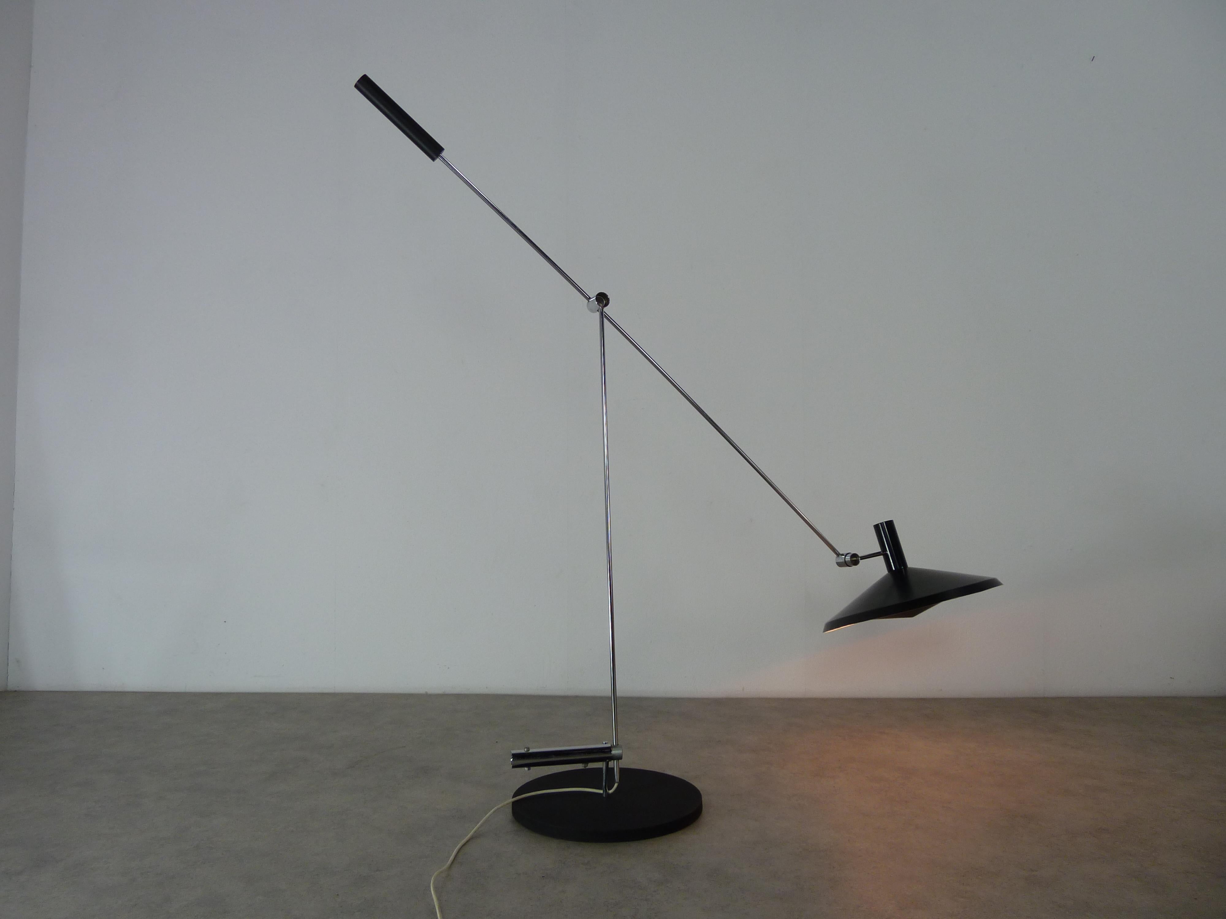 Rico & Rosemarie Baltensweiler Articulating Floor Lamp Model 600 For Sale 6