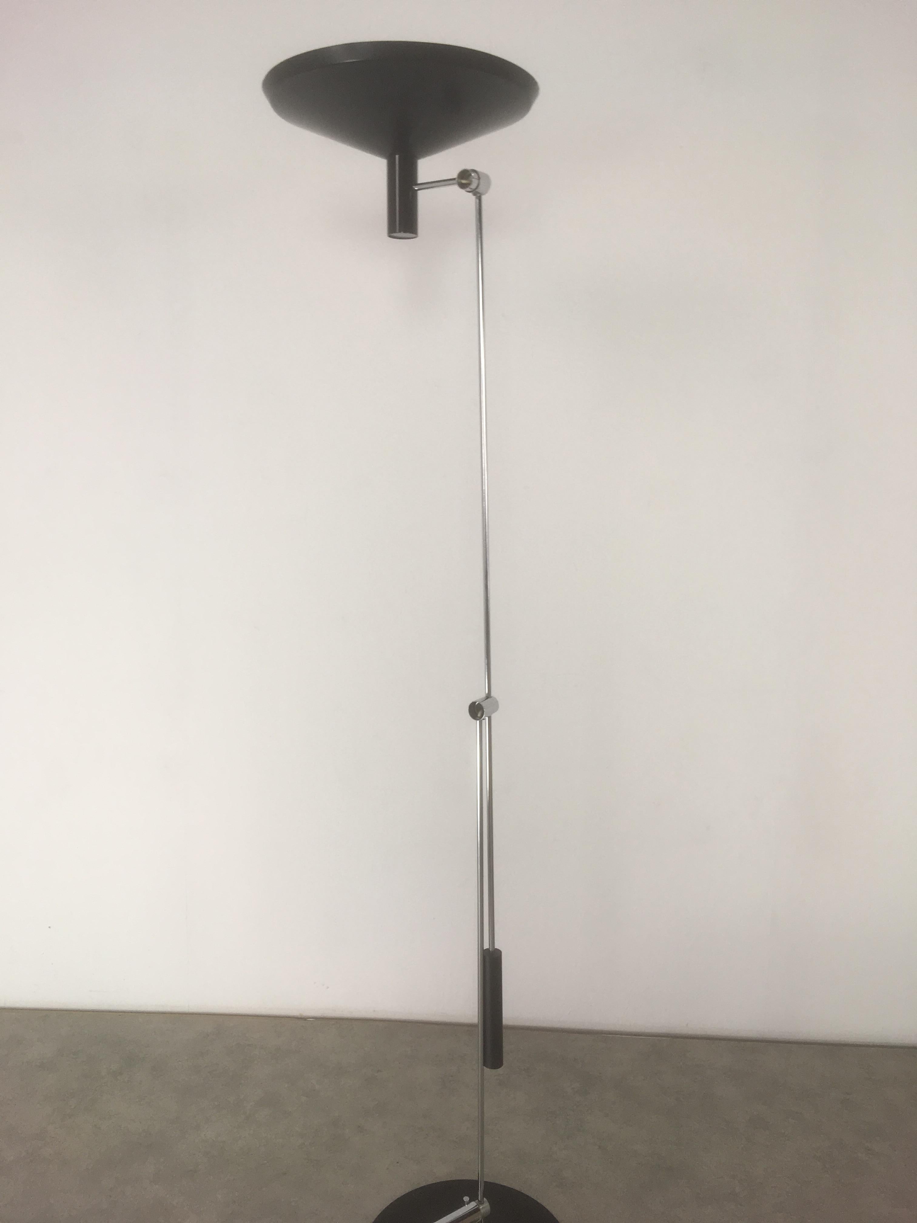 Swiss Rico & Rosemarie Baltensweiler Articulating Floor Lamp Model 600 For Sale