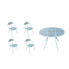 Rid-Jid Steel Outdoor/Patio Dining Set with Four Chairs
