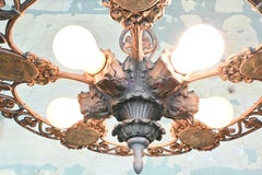 Riddle Polychrome Ship 5-Light Chandelier
