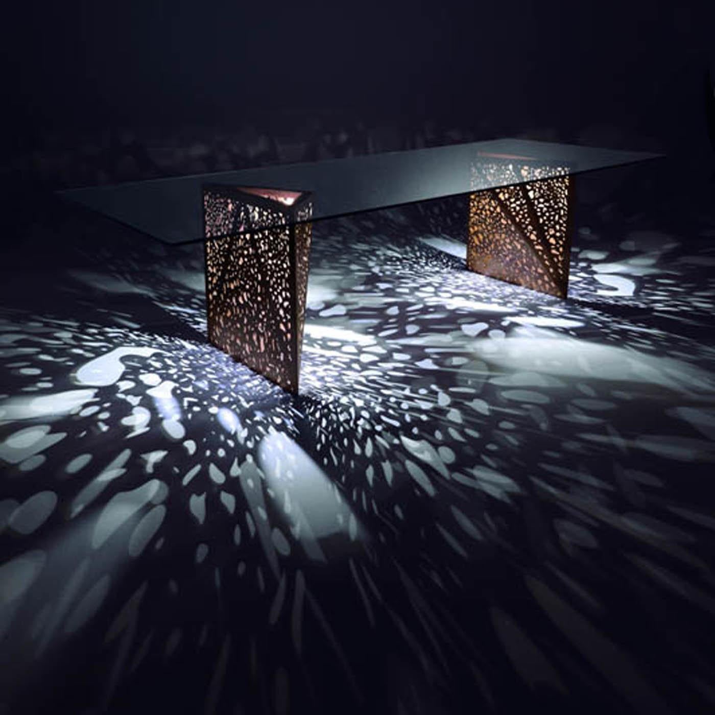 Riddled Rectangular Dining Table by Steven Holl In New Condition In Milan, IT