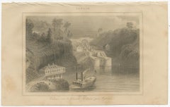 Rideau Canal Locks and Haliburton’s Residence – Pair of Canadian Views, ca.1850