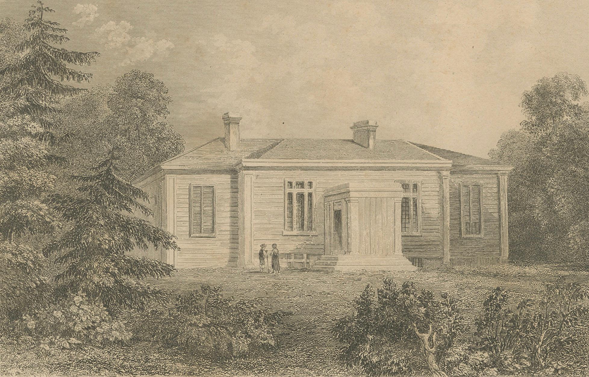 Esclusas del Canal Rideau y Residencia de Haliburton - Par de vistas canadienses, ca.1850 en Bueno estado para la venta en Langweer, NL