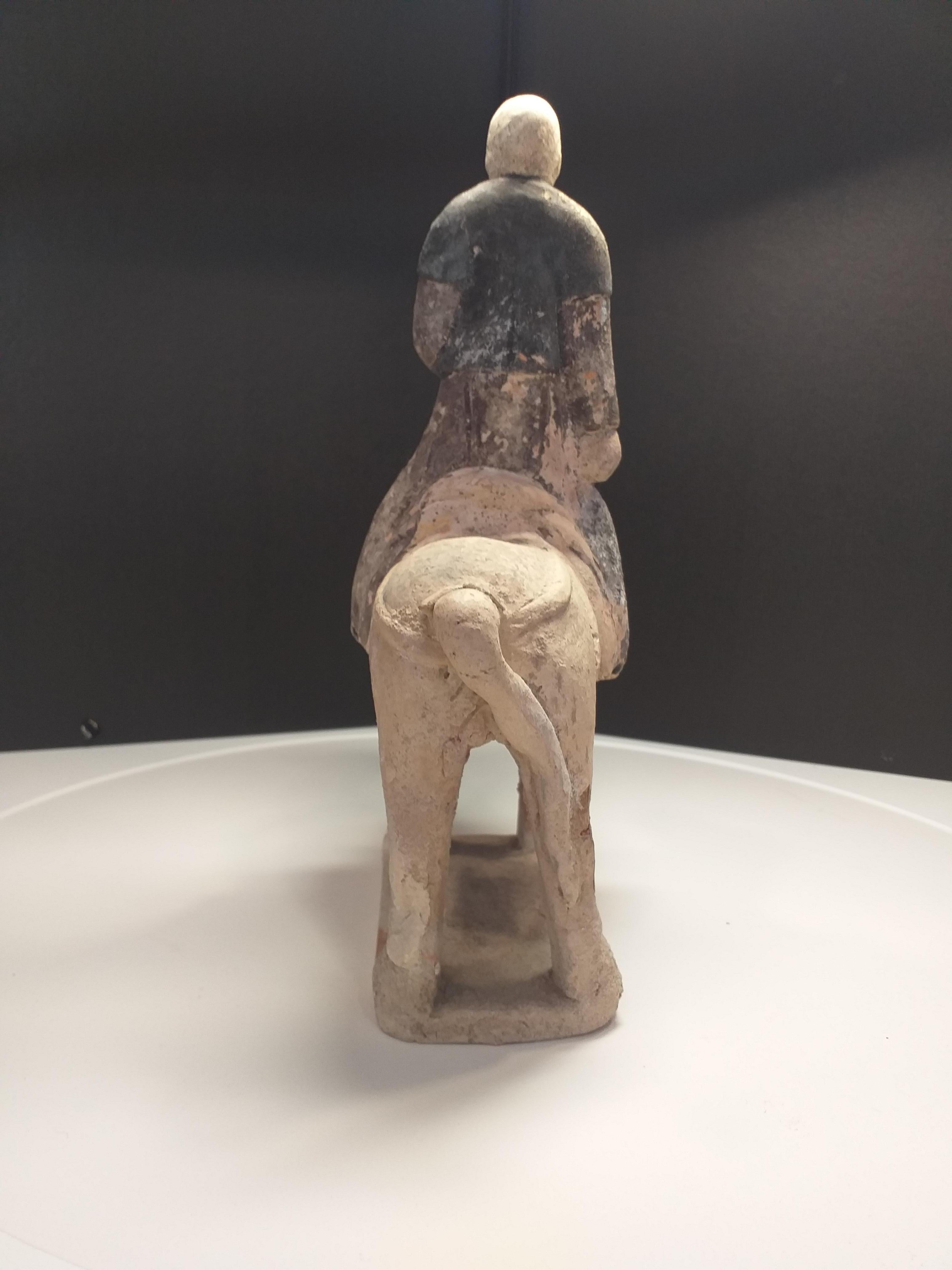 Jinete 2, Terracota policromada, Periodo Ming siglo XVIII y antes en venta