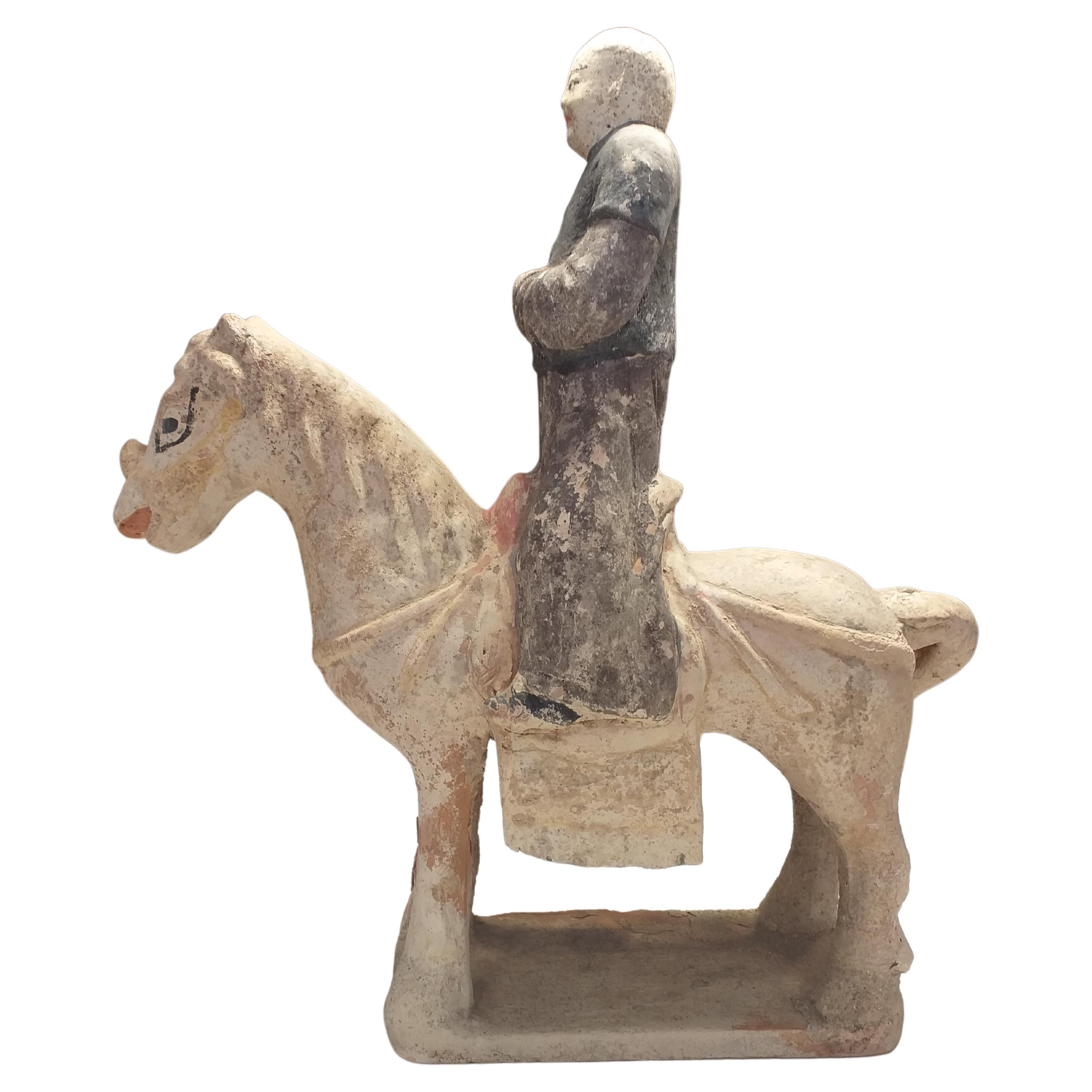 Rider 2, Polychrome Terracotta, Ming Period