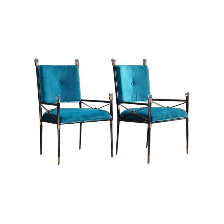 RIDER ARMCHAIR – RIALTO PEACOCK by JONATHAN ADLER