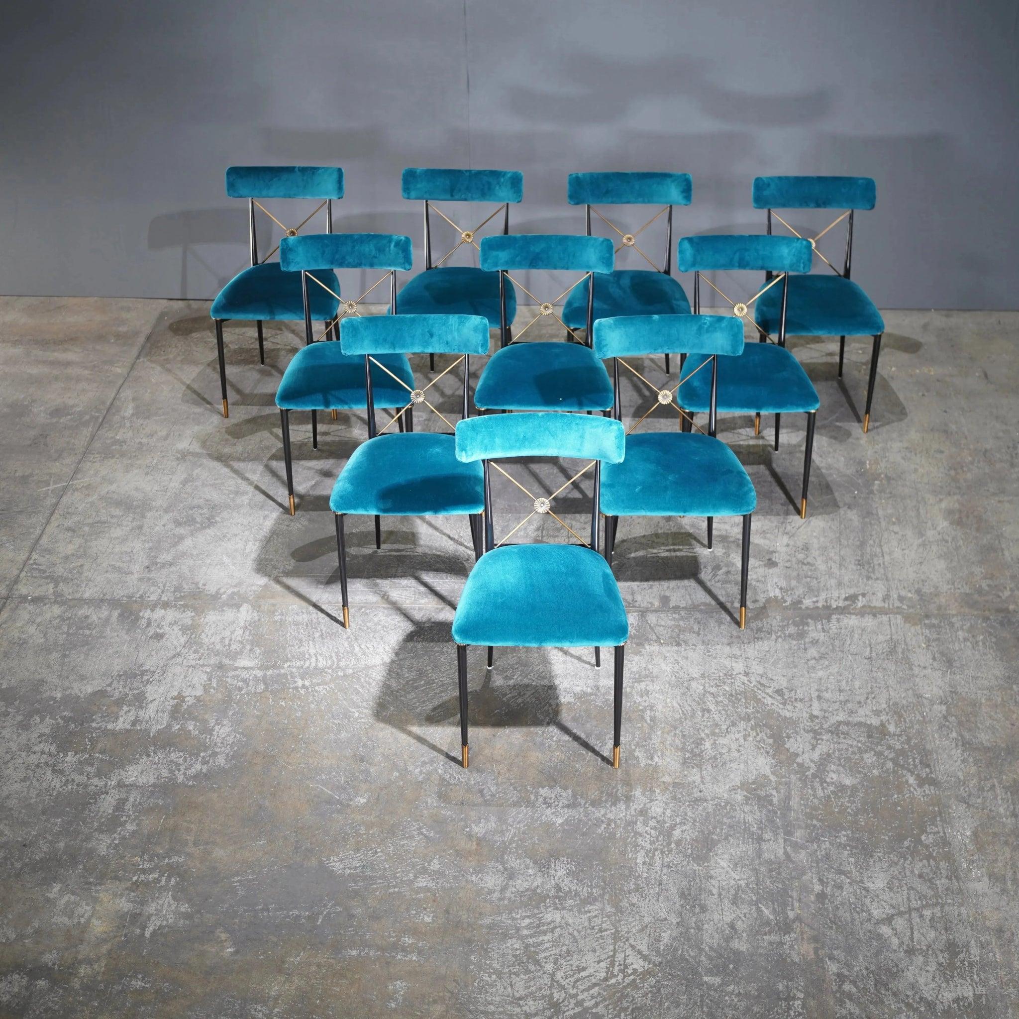 American Rider Dining Chair - Rialto Peacock by Jonathan Adler