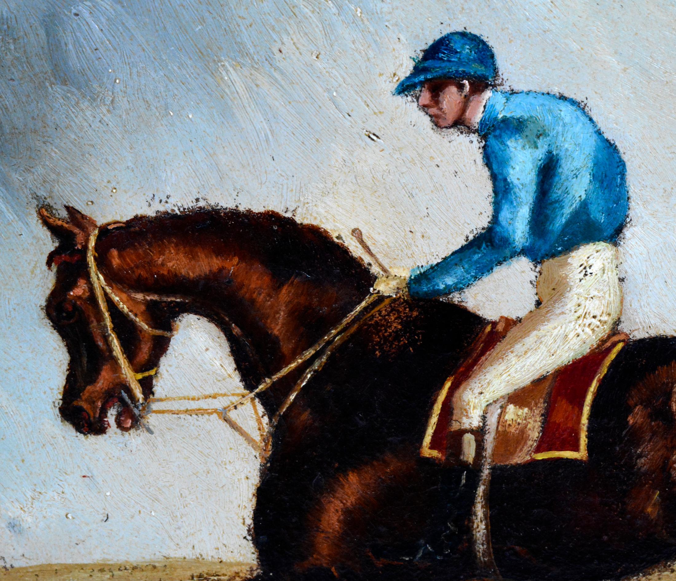 Romantic Rider on Horseback, Dated 1854