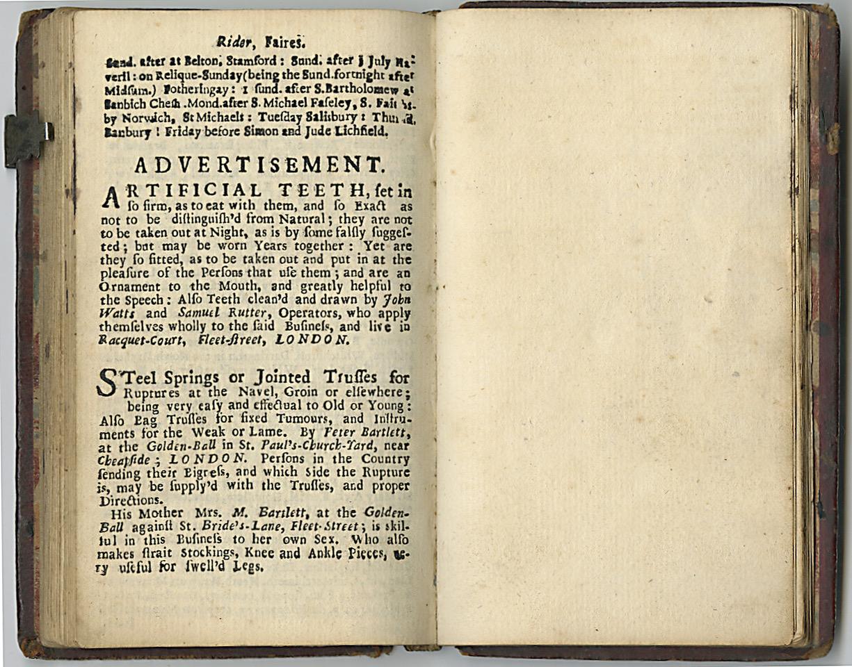 Pelle Rider's British Merlin 1726; Adornato con molte varietà deliziose e utili. in vendita
