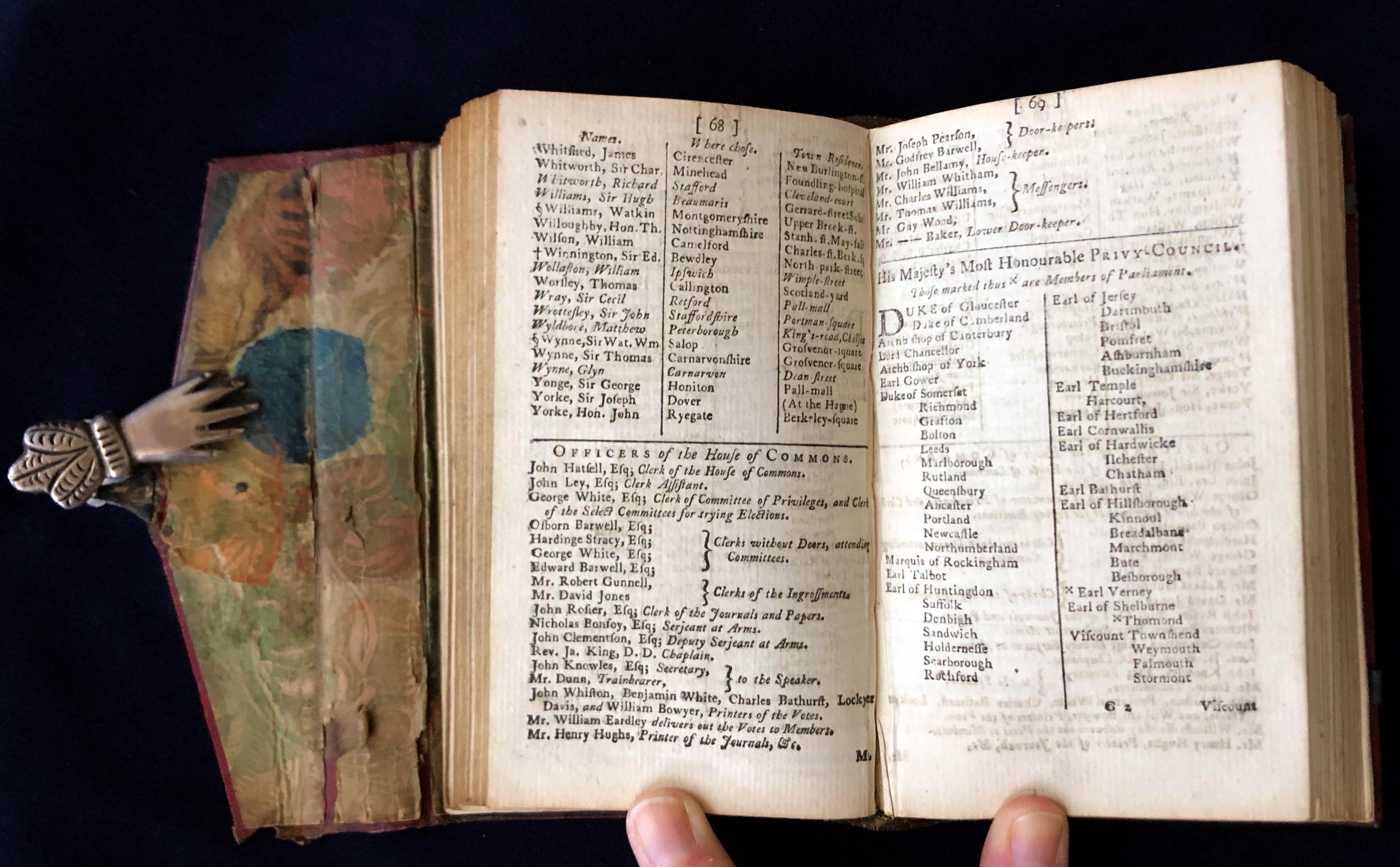 Rider's British Merlin 1774 + The Court and City Register For Sale 3