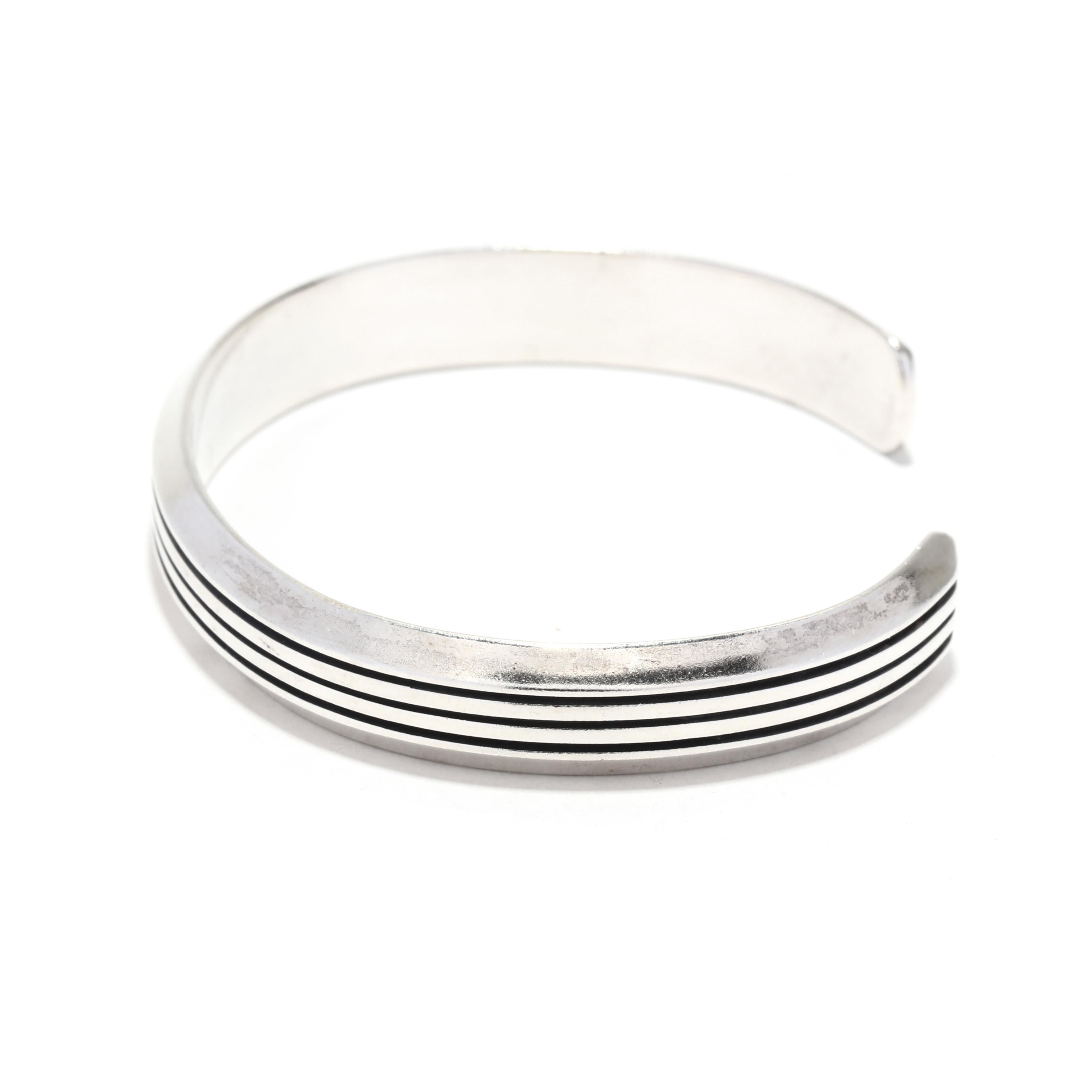 plain silver cuff bracelet