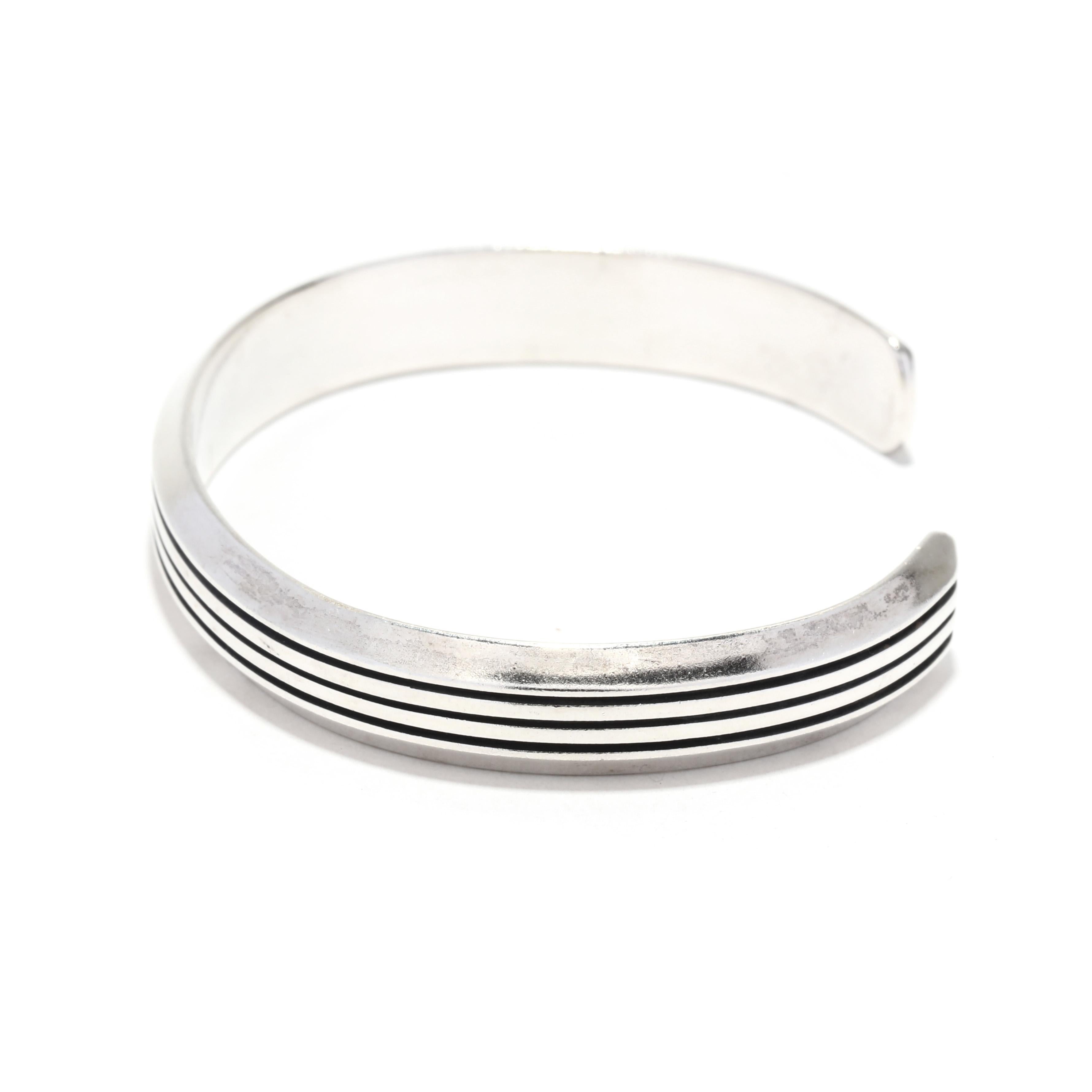 da uomo o donna Bracciale a forma di bracciale, argento sterling, bracciale semplice in argento in vendita