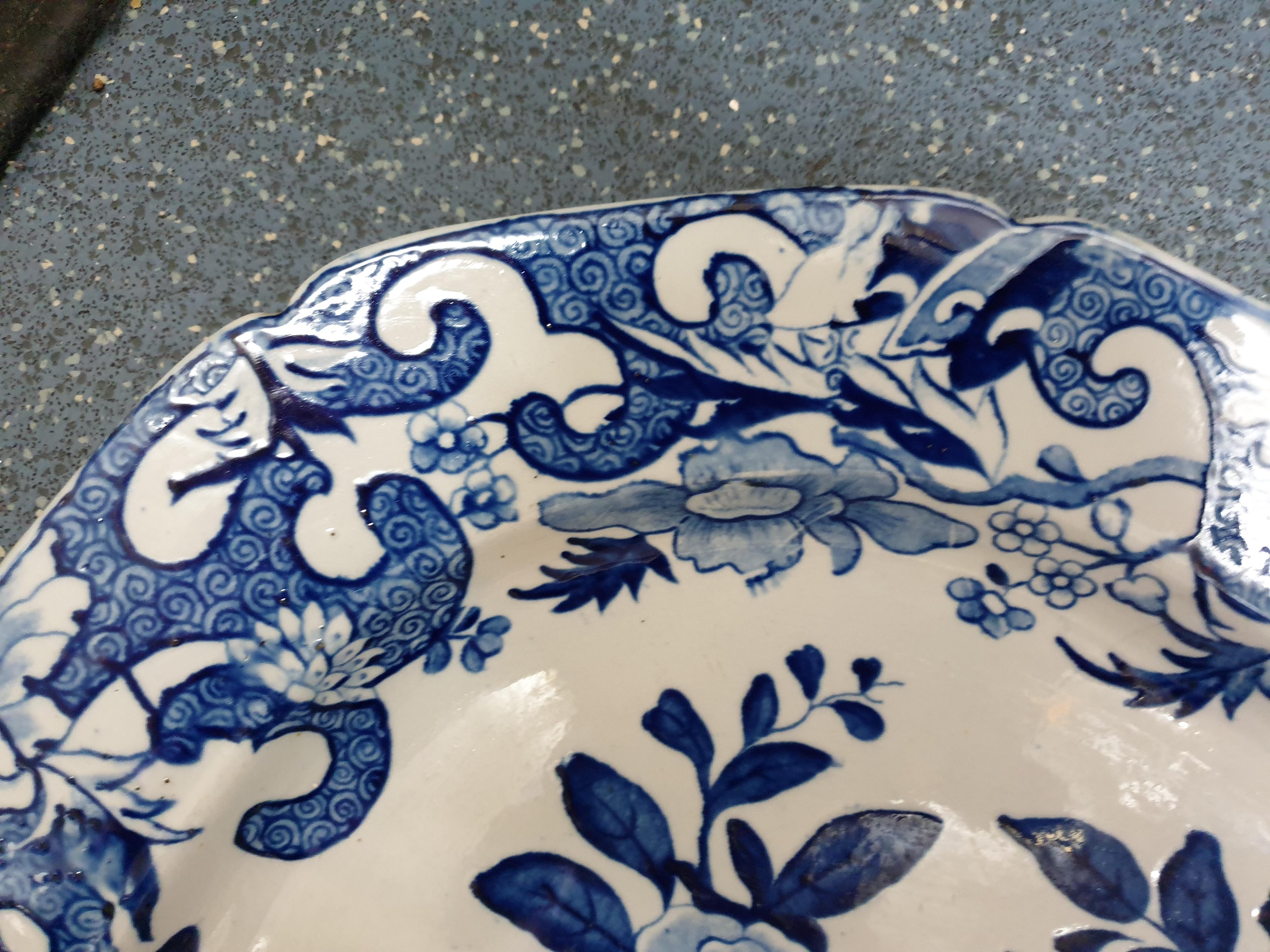Porcelain Ridgeway Ironstone Platter For Sale