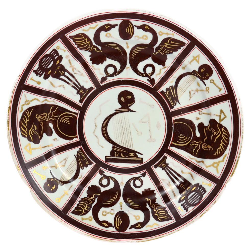 Assiette de table Ridgway Bone China n° 135 à motif « Egyptomania »