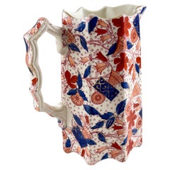 Ridgway English Ironstone Imari Pattern Lustreware Jug, c.1880