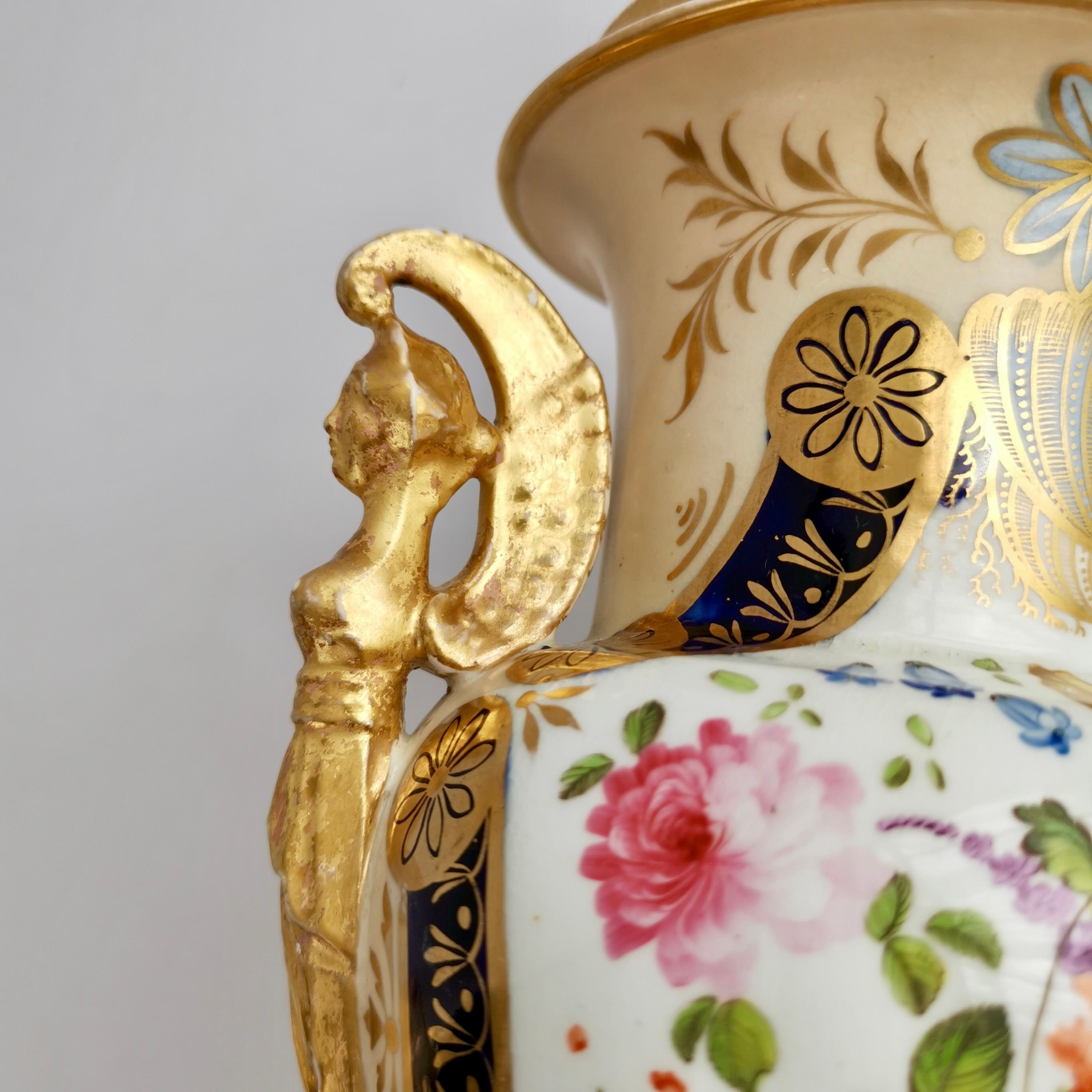 English Garniture of 3 Vases, Empire Style, Provenance G.Godden, 1810-1815 For Sale 3