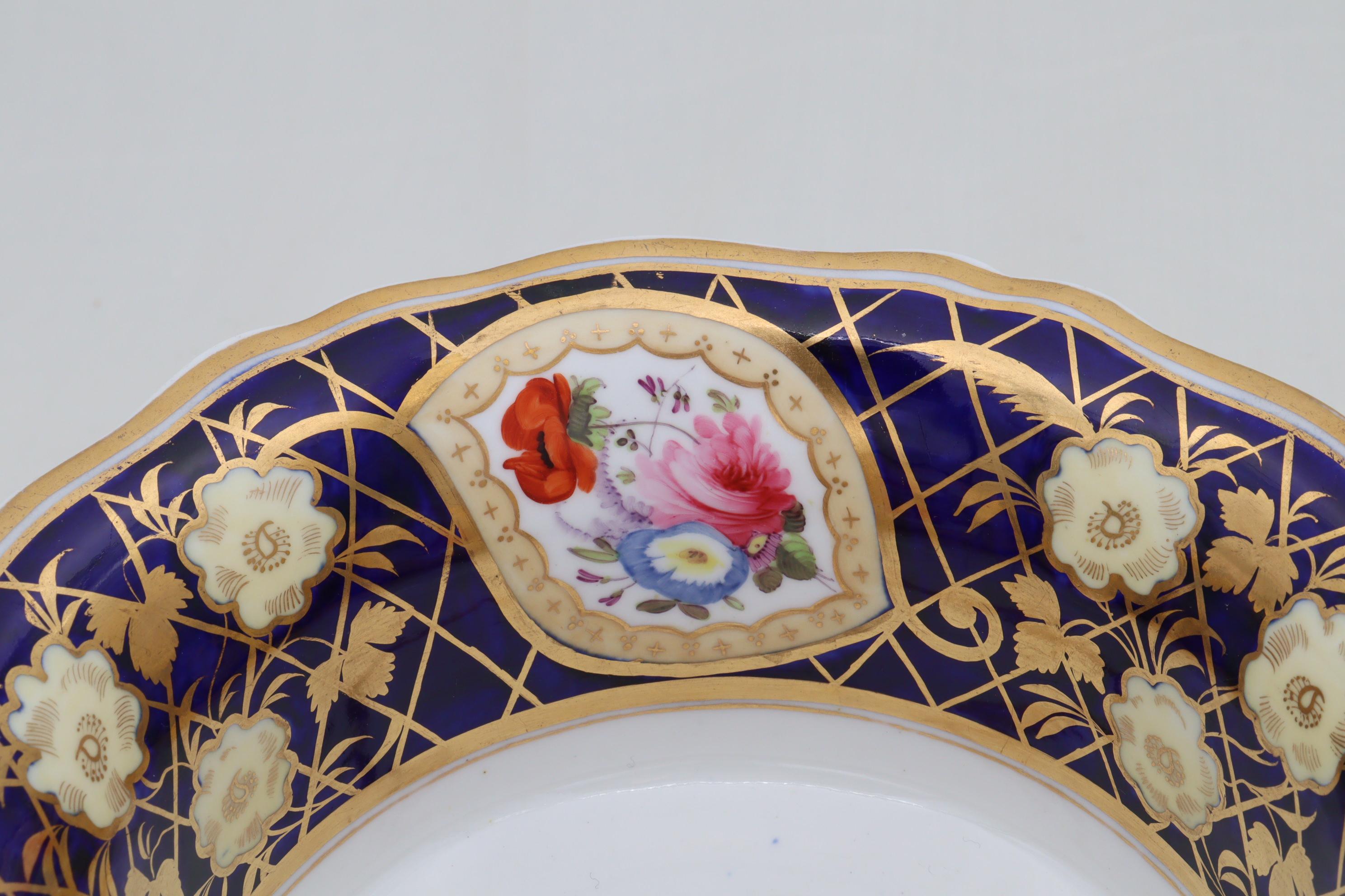 Regency Ridgway hand painted and gilded slop bowl For Sale