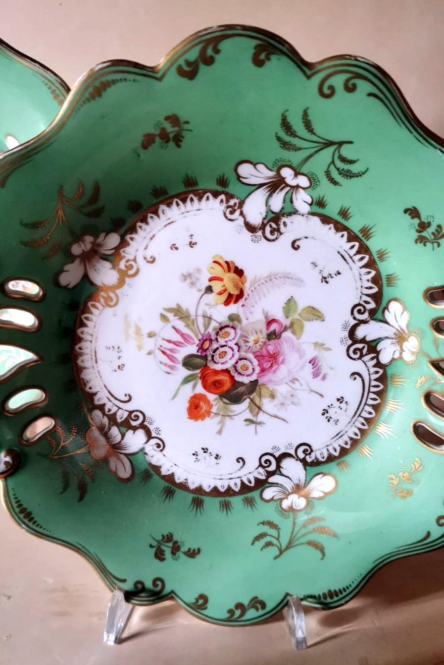 Ridgway J. Victorian Ironstone Ceramic Dessert Plate Set 5