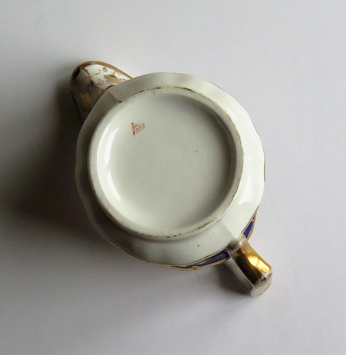 Ridgway Porcelain Milk Jug or Creamer Pattern 2/1005, Regency Period, circa 1825 For Sale 8