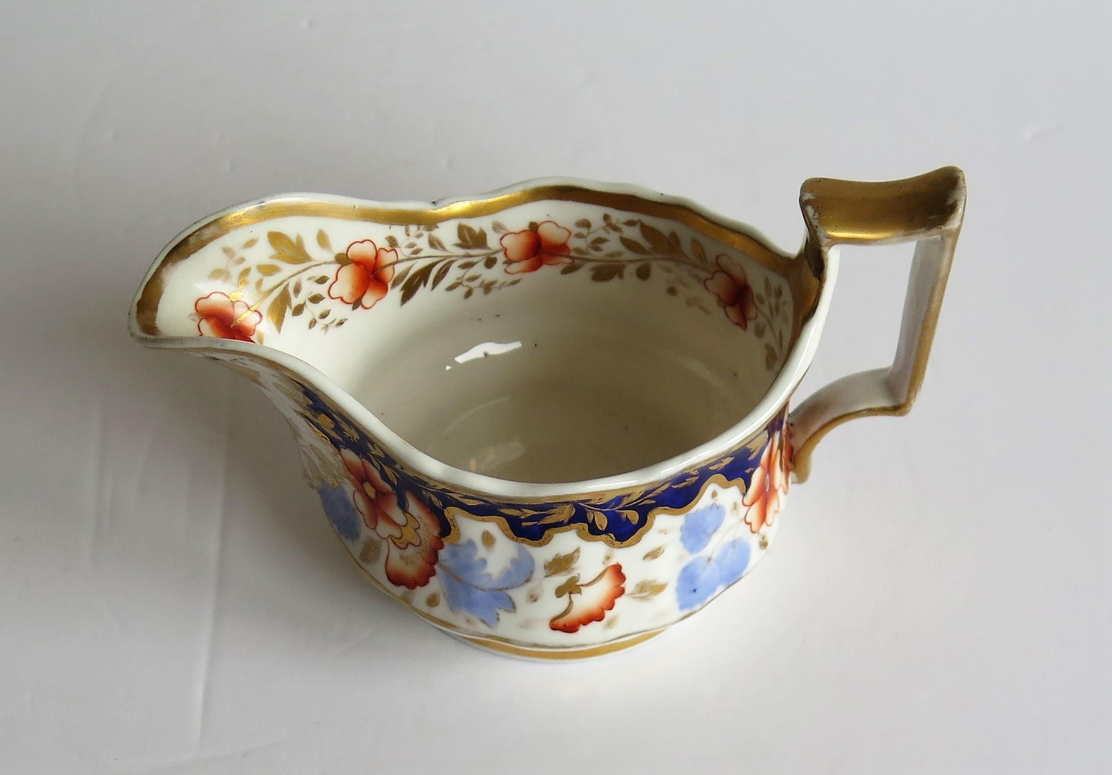 Ridgway-Porzellan Milchkrug oder Milchkännchen- oder Milchkännchenmuster 2/1005, Regency-Periode, um 1825 (Englisch) im Angebot