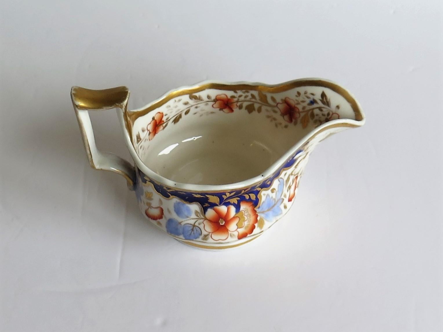 Ridgway Porcelain Milk Jug or Creamer Pattern 2/1005, Regency Period, circa 1825 In Good Condition For Sale In Lincoln, Lincolnshire