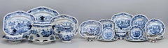 Ridgway Staffordshire India Temple Transferware Partial Dinner Service 80 Pcs
