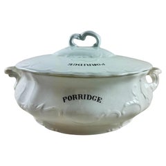 Ridgways Semi Porcelain English Porridge Lidded Tureen