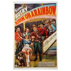 Vintage Ridin' On A Rainbow, Unframed Poster, 1941