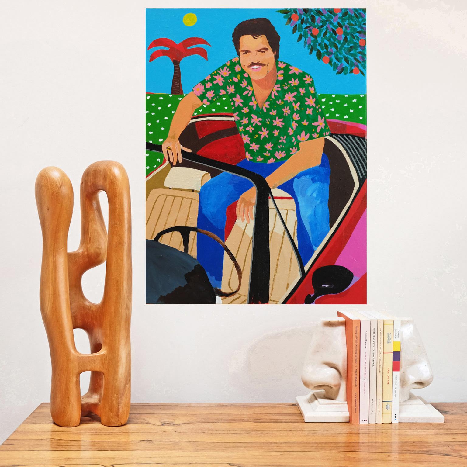 English 'Riding High' Portrait Painting by Alan Fears Pop Art For Sale