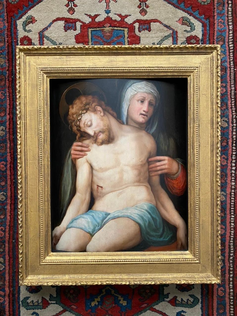The Lamentation of Christ, 16th Century Oil Old Master - Painting by Ridolfo Ghirlandaio