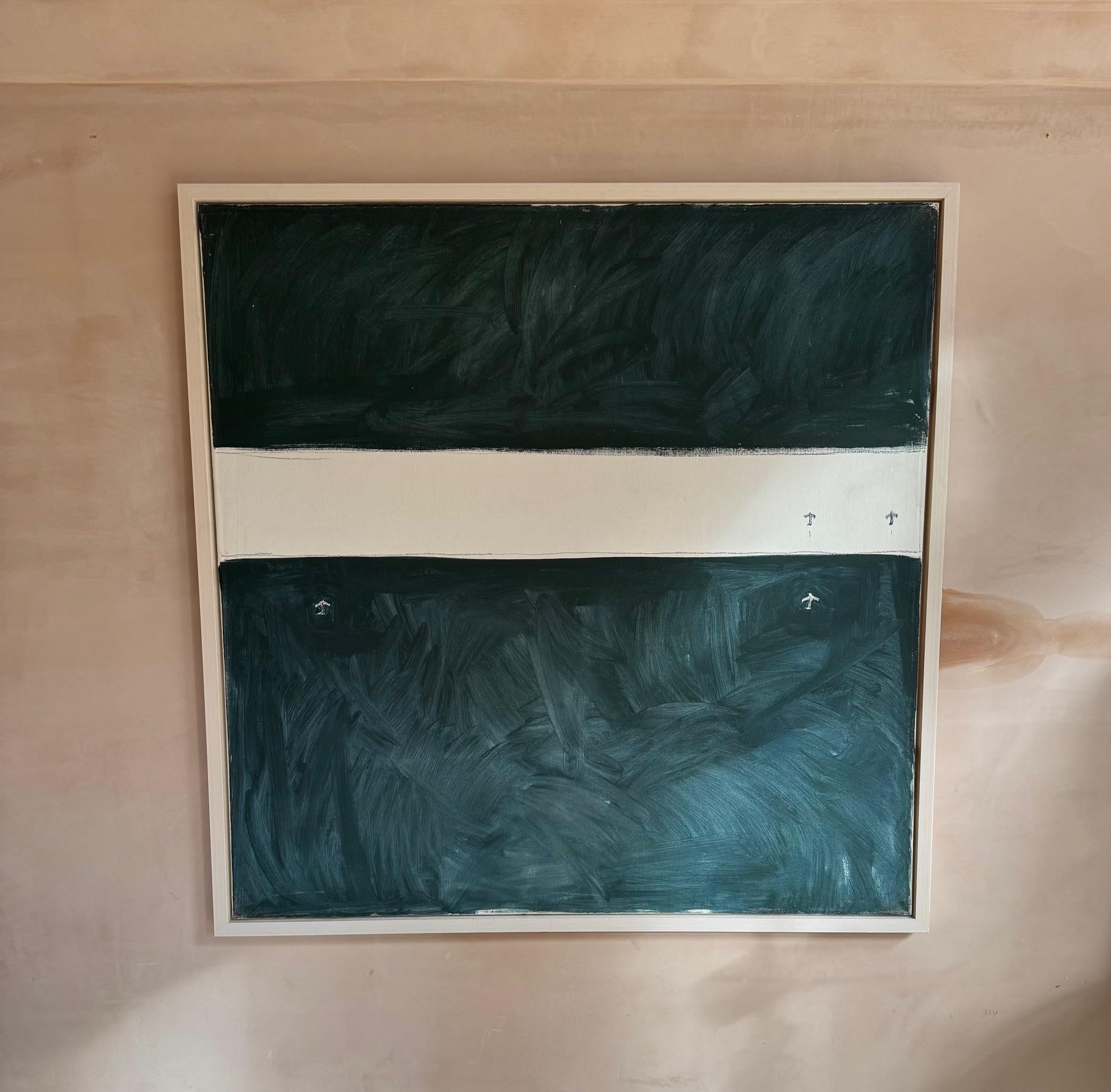 British artist Riduan Tomkins 1941-2009.

Attended Poole School of Art, 1958–60; West of England College of Art, Bristol, 1960–2; Wimbledon School of Art, 1964–5; and the Royal College of Art, 1965–8. His work included both large and small canvases,